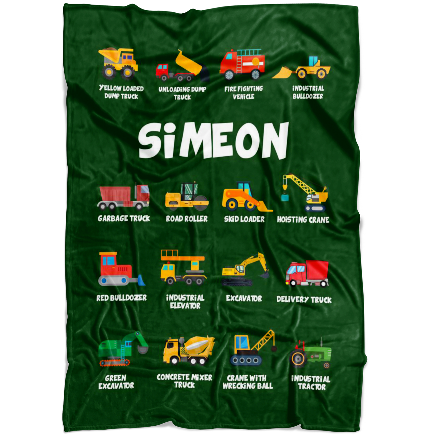 Simeon Construction Blanket Green