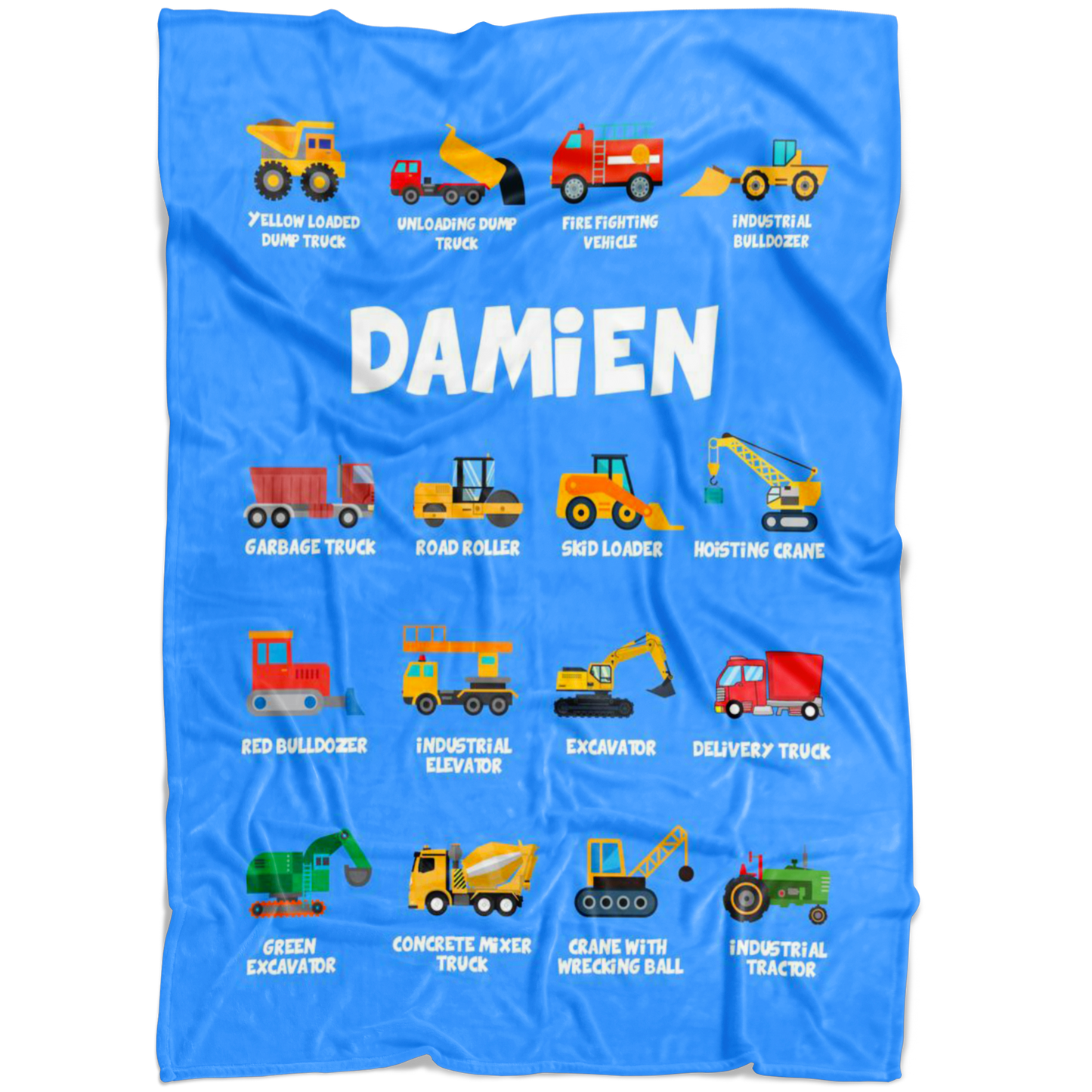 Damien Construction Blanket Blue