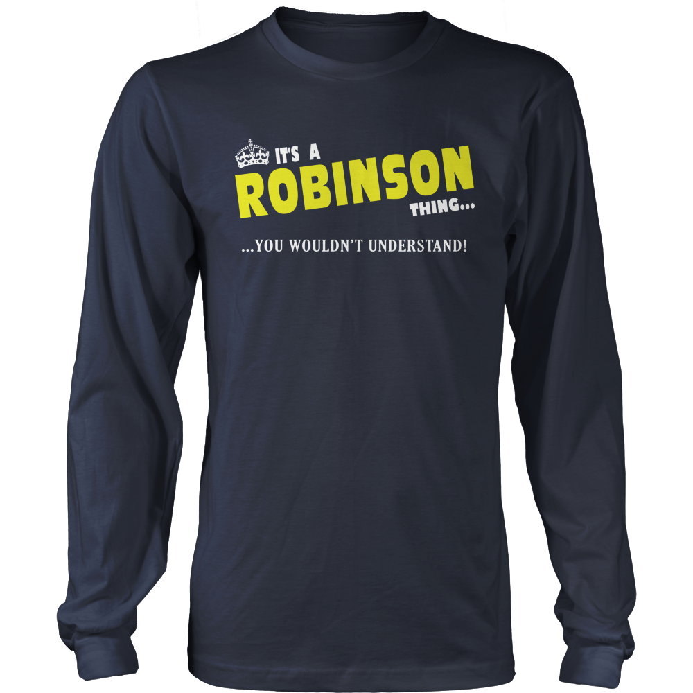 It's A Robinson Thing, You Wouldn't Understand