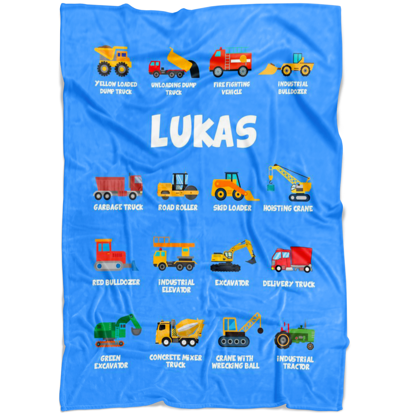 Lukas Construction Blanket Blue