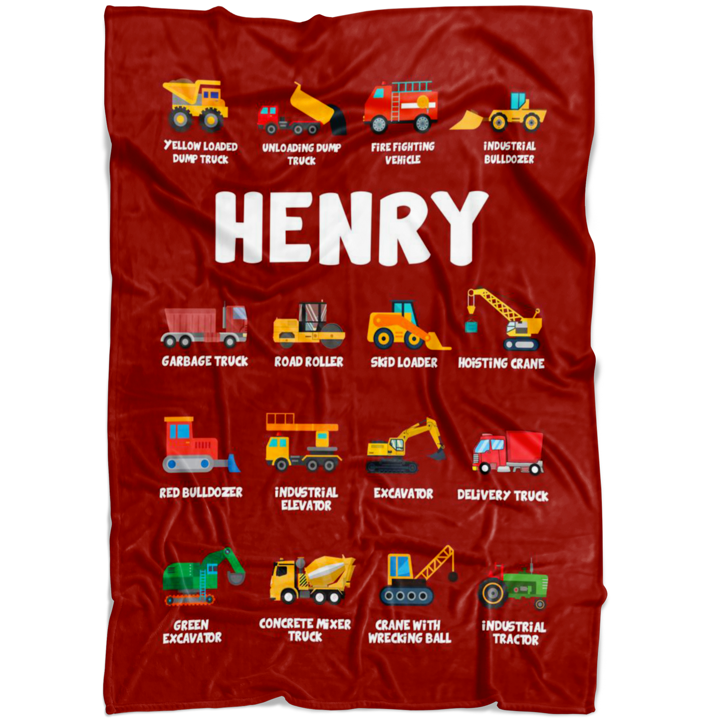 Henry Construction Blanket Red