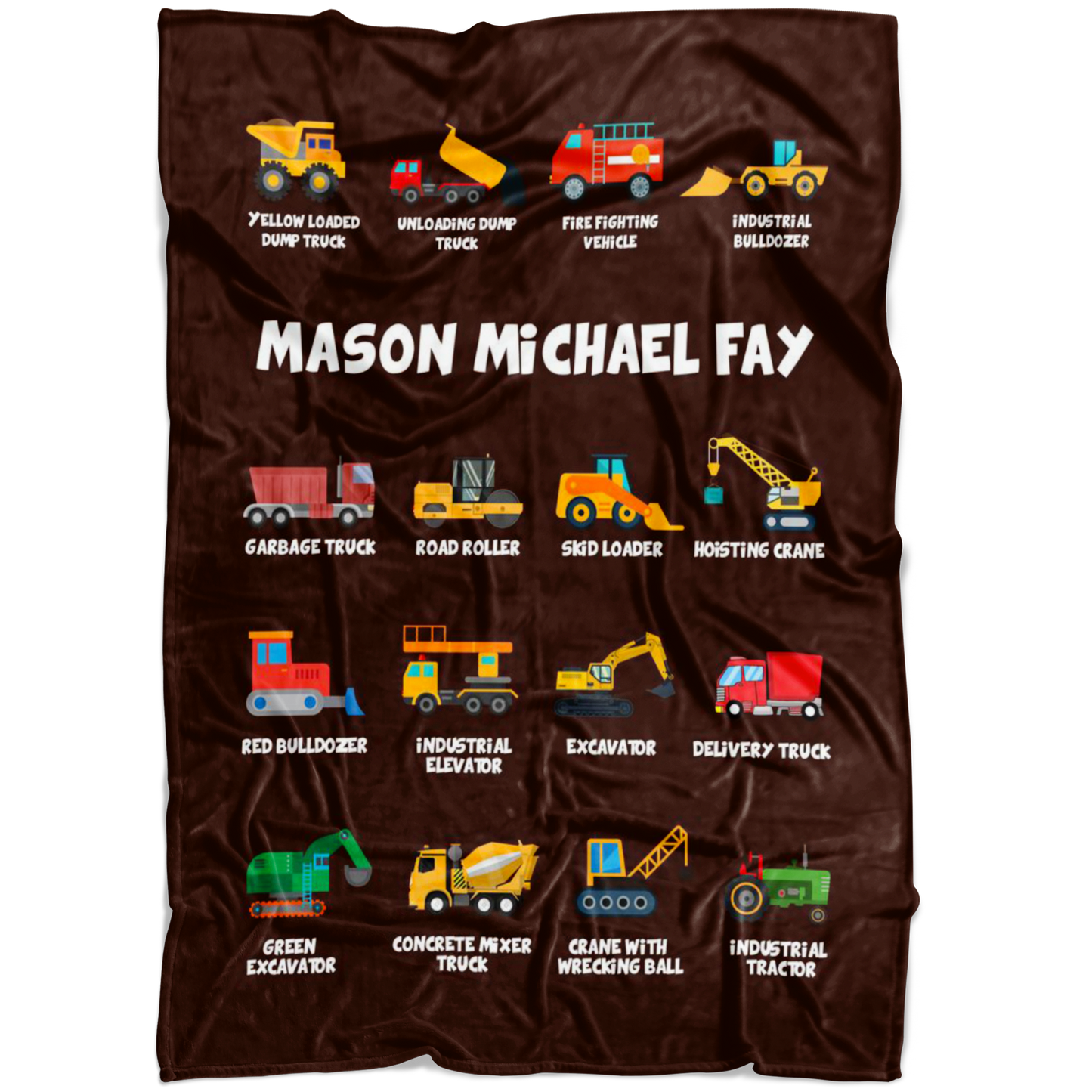 Mason Michael Fay Construction Blanket Brown