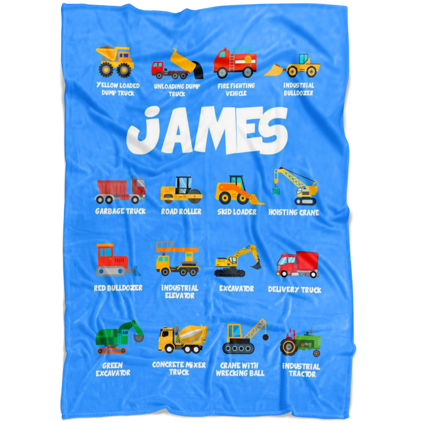 James Construction Blanket Blue