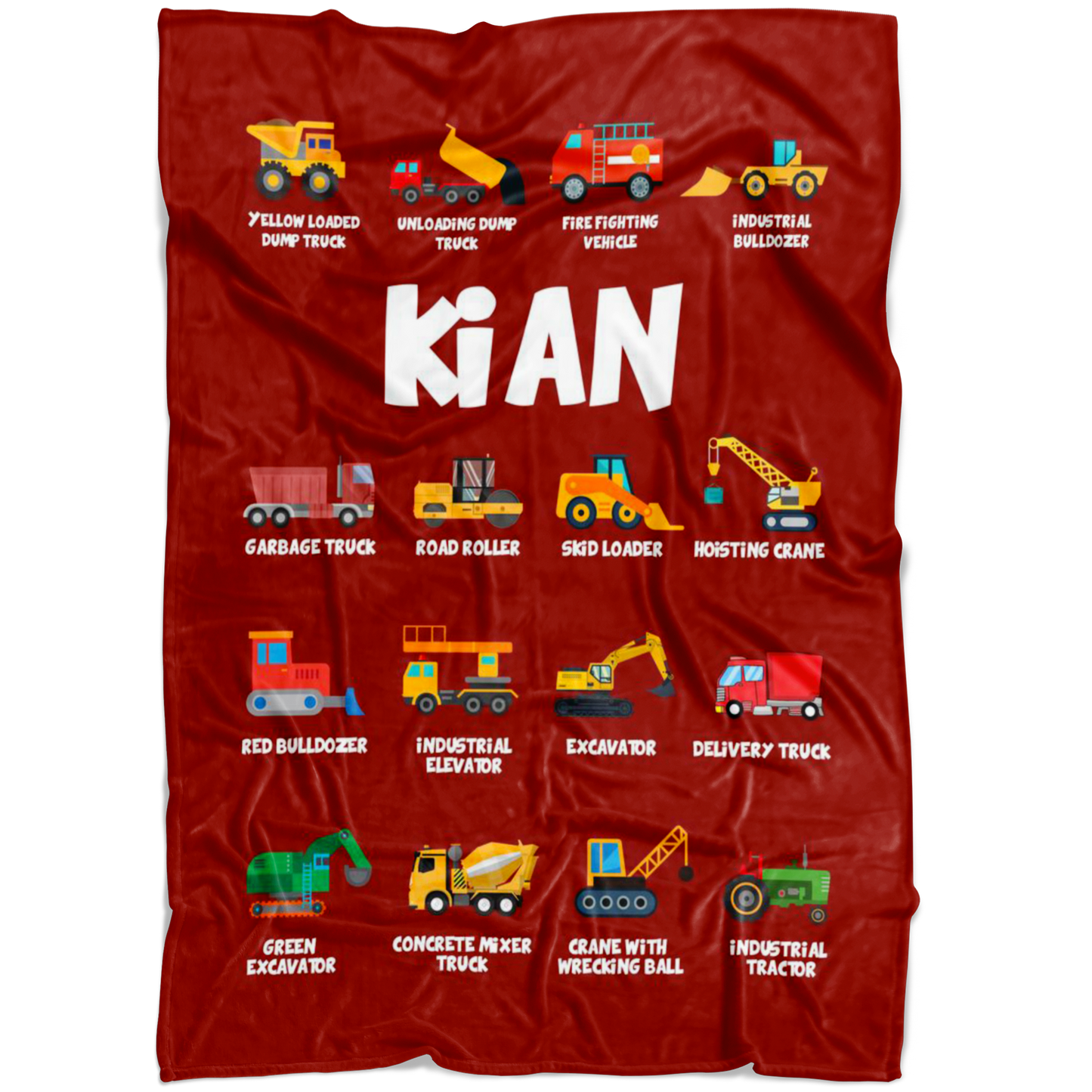 Kian Construction Blanket Red