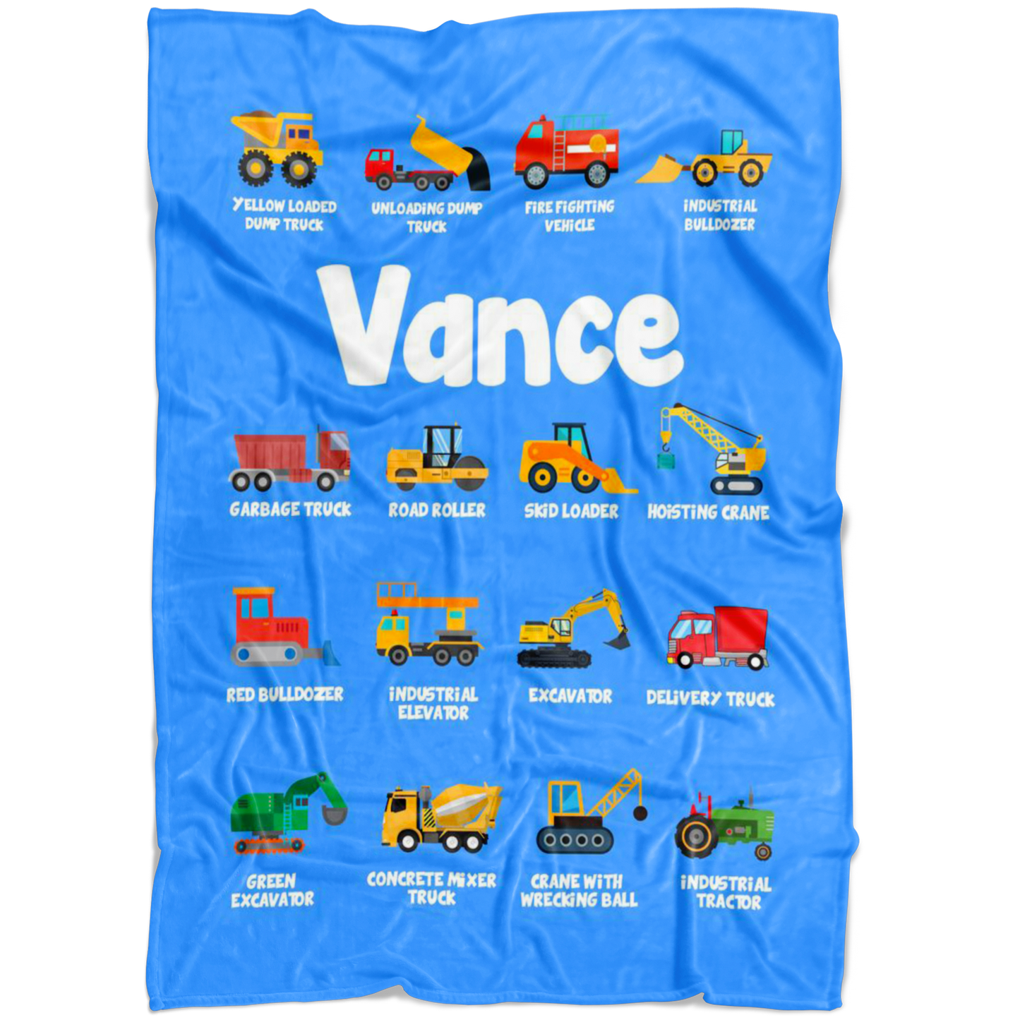 Vance Construction Blanket Blue