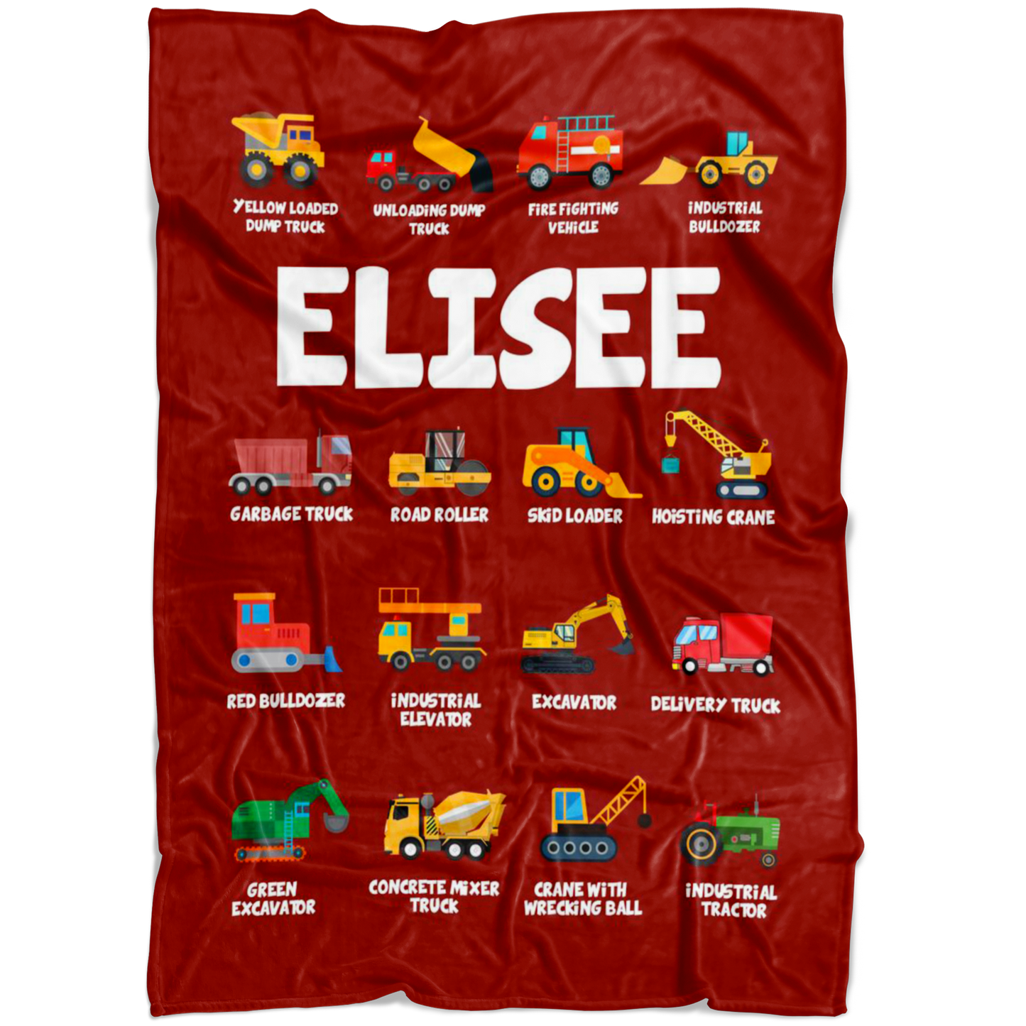 ELISEE Construction Blanket Red