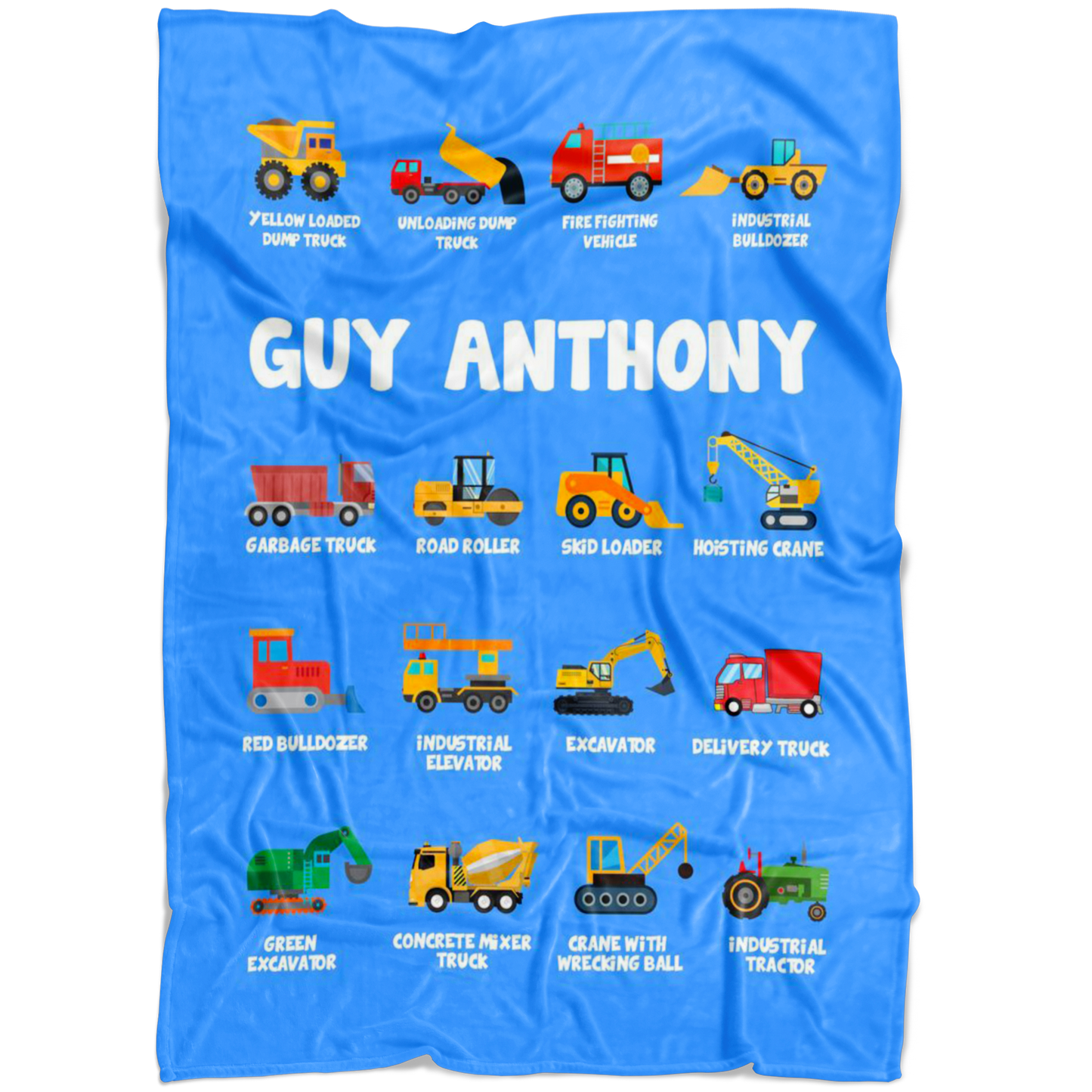 Guy Anthony Construction Blanket Blue