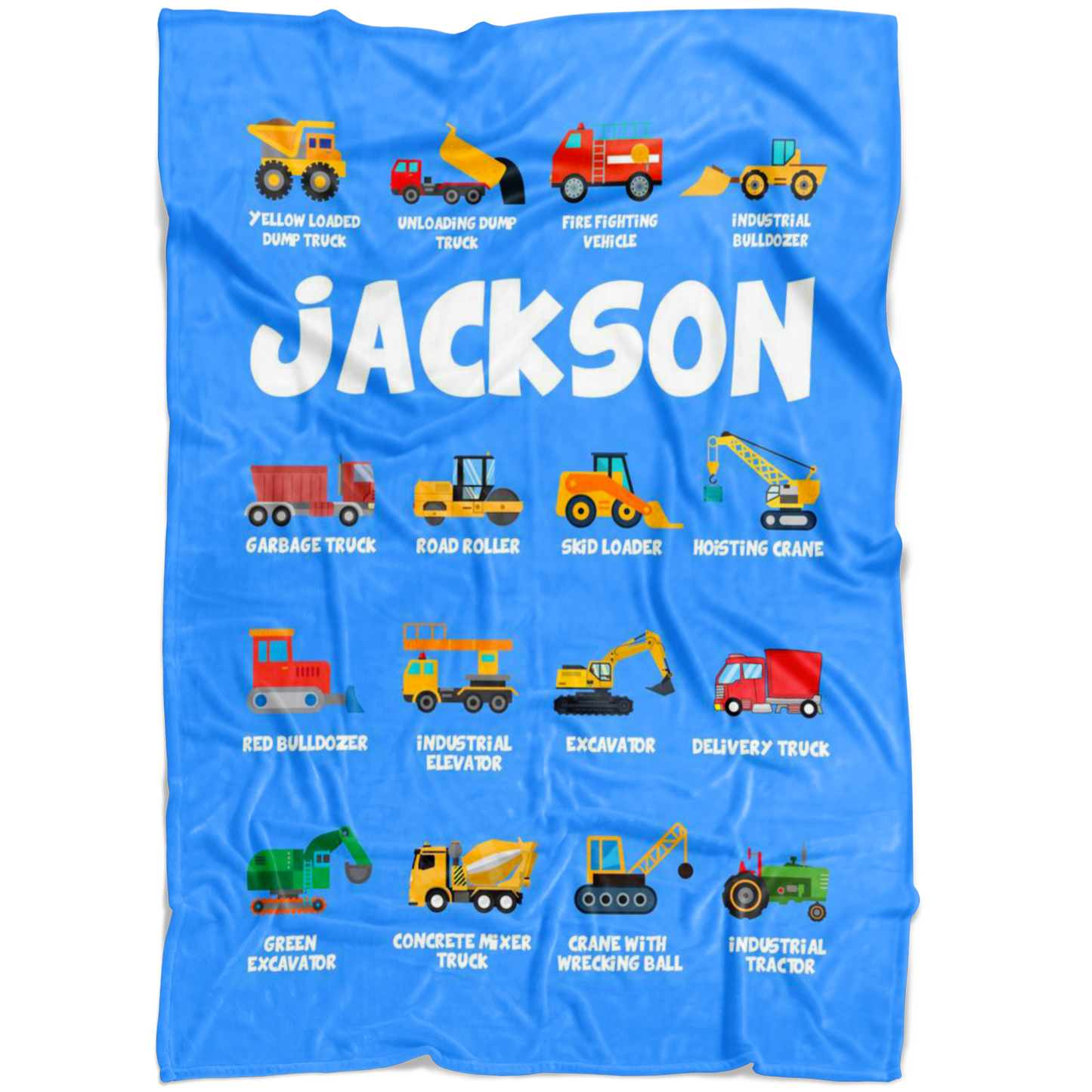 Jackson Construction Blanket Blue
