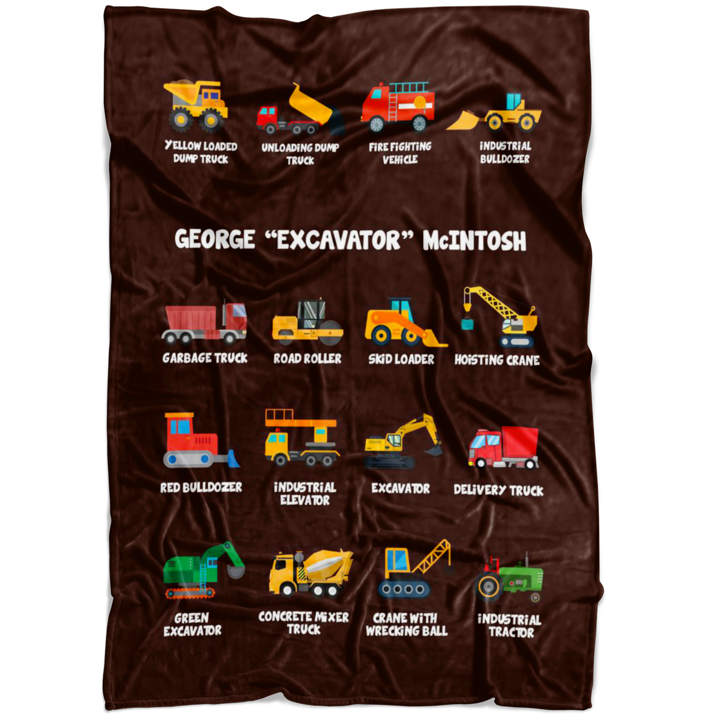 GEORGE “EXCAVATOR” McINTOSH Construction Blanket Brown