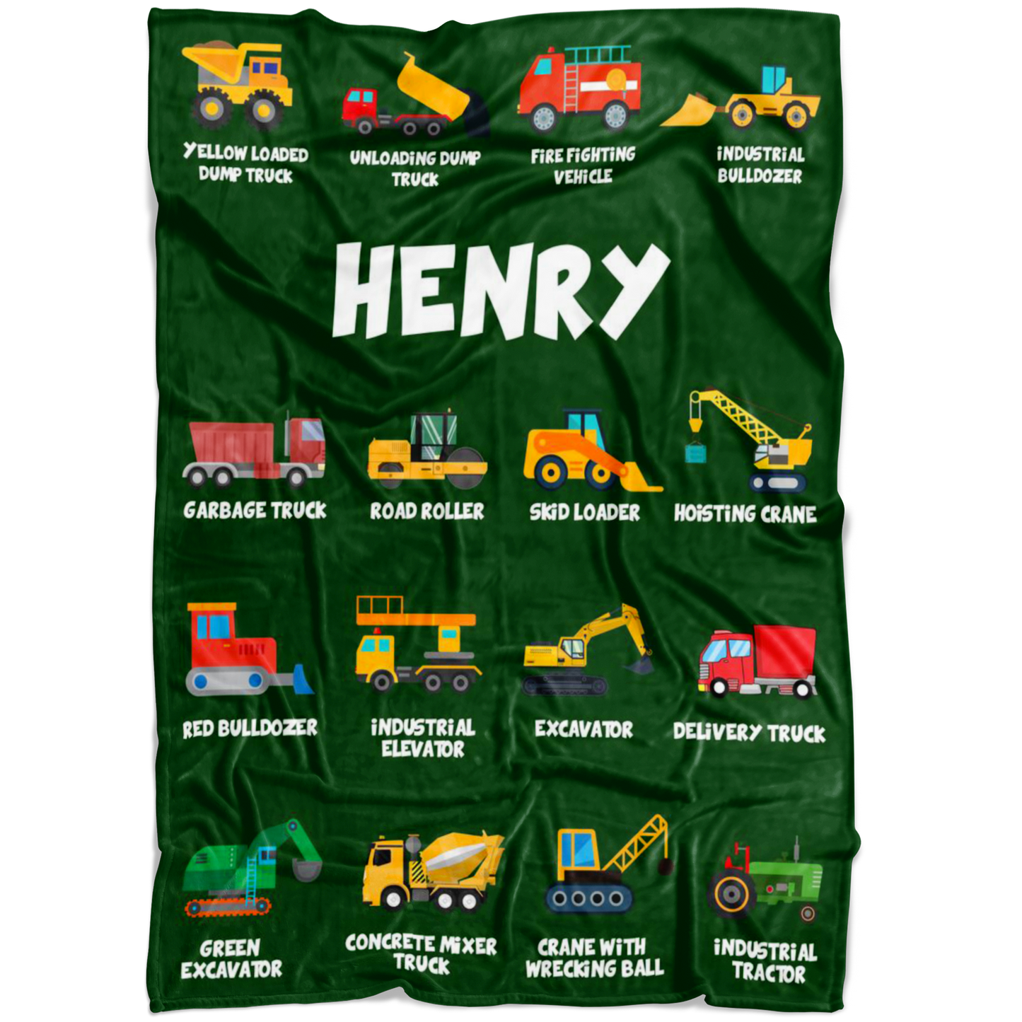Henry Construction Blanket Green