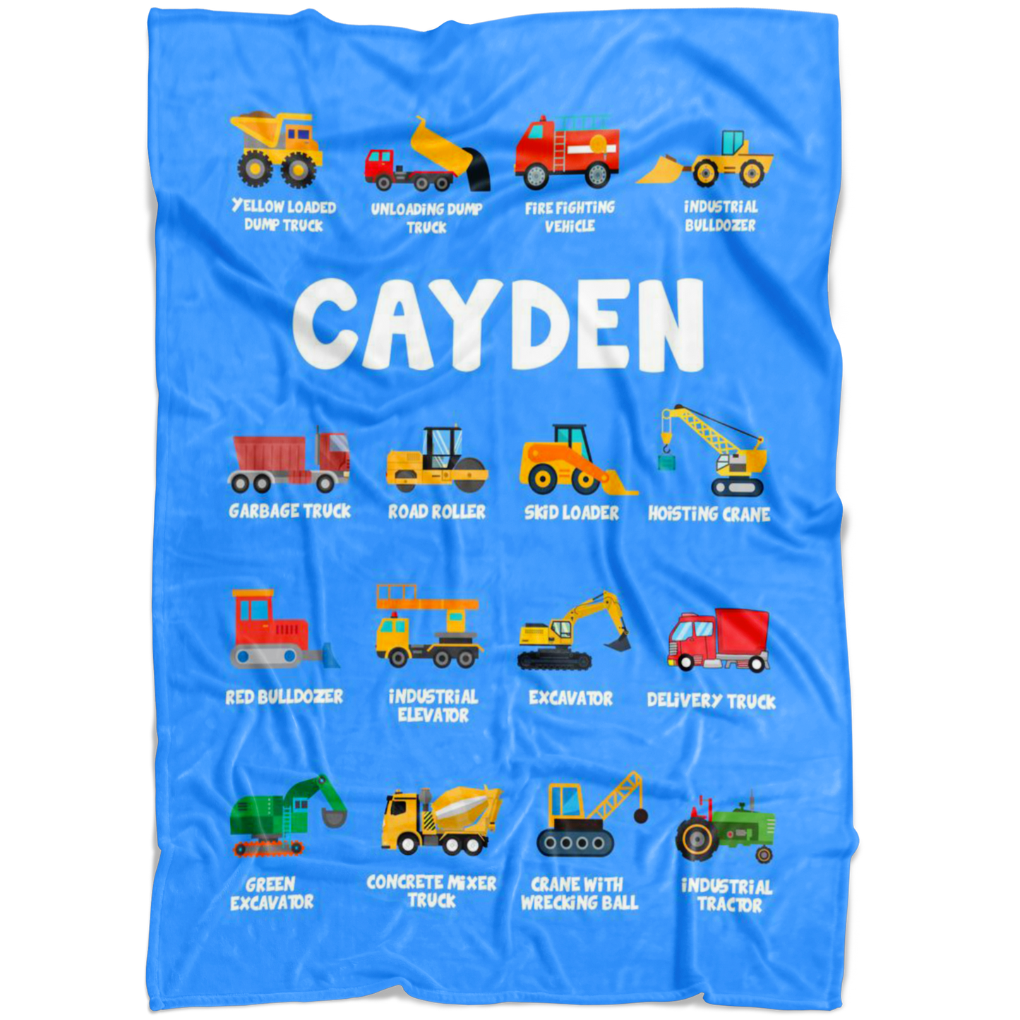 Cayden Construction Blanket Blue