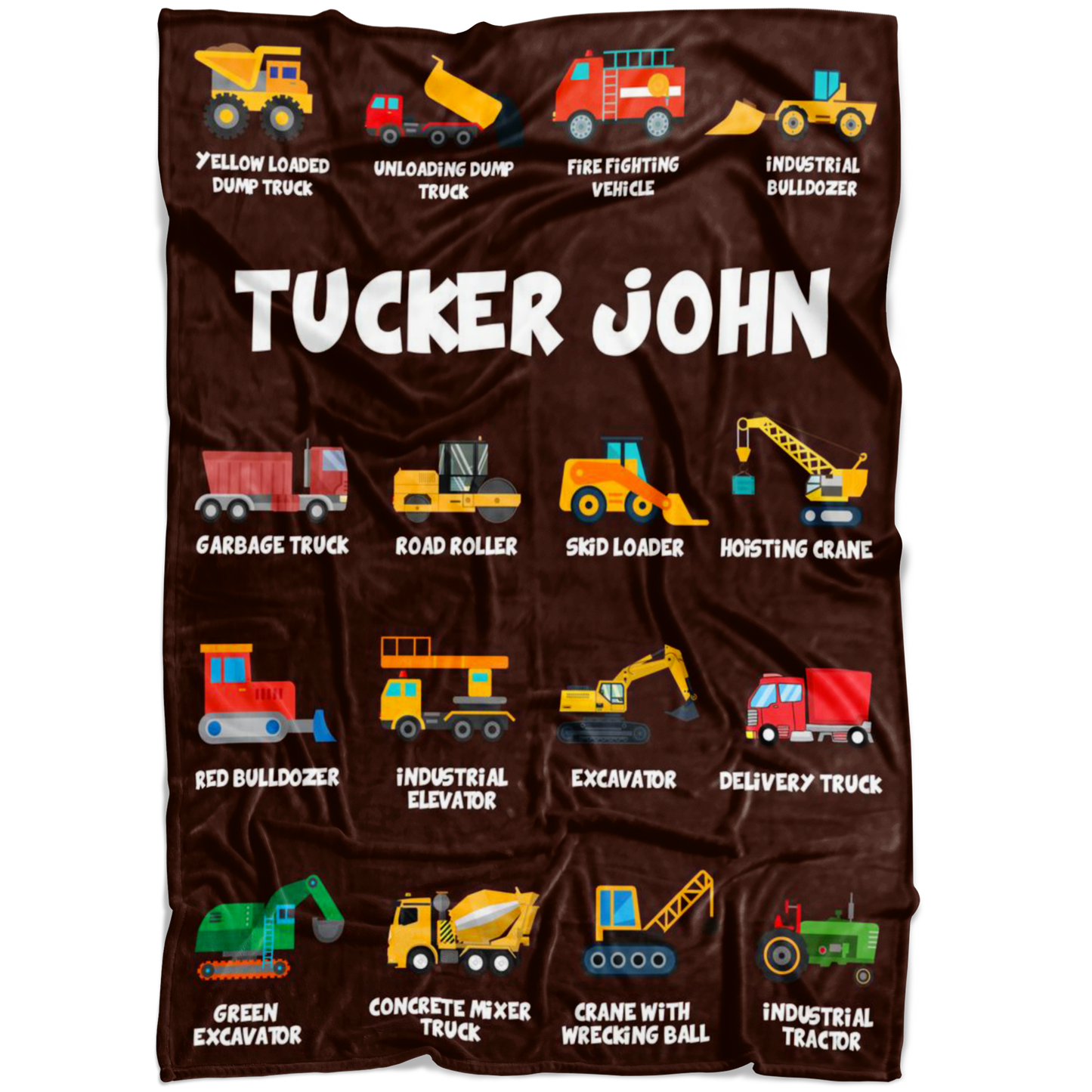 Tucker John Construction Blanket Brown