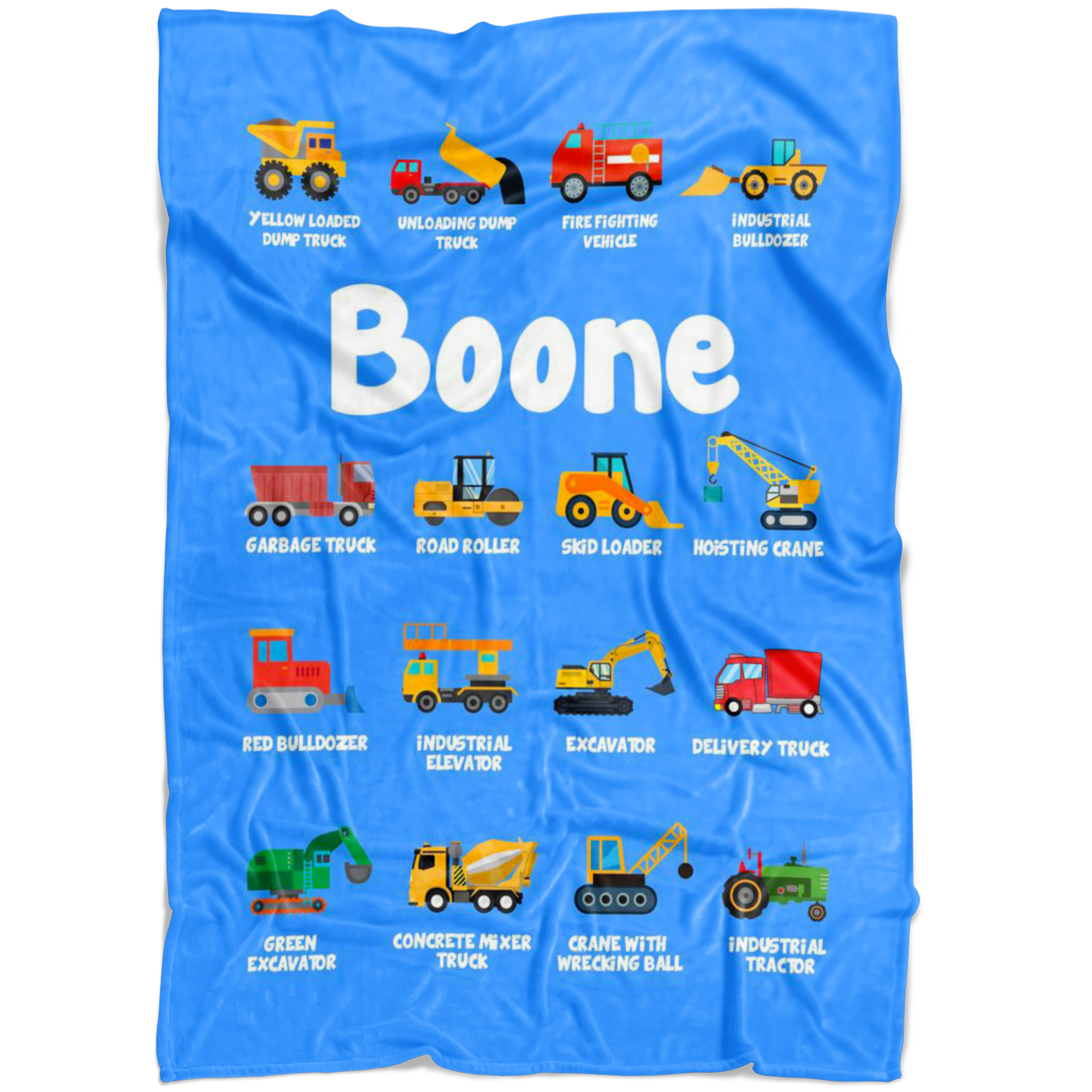Boone Construction Blanket Blue