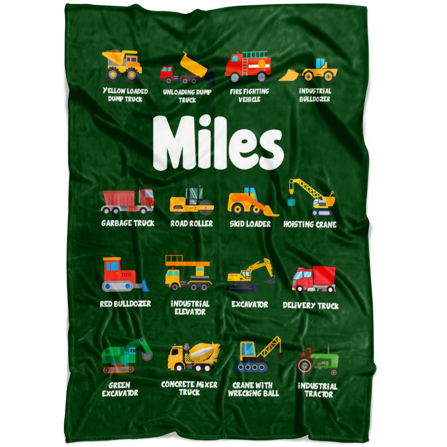 Miles Construction Blanket Green