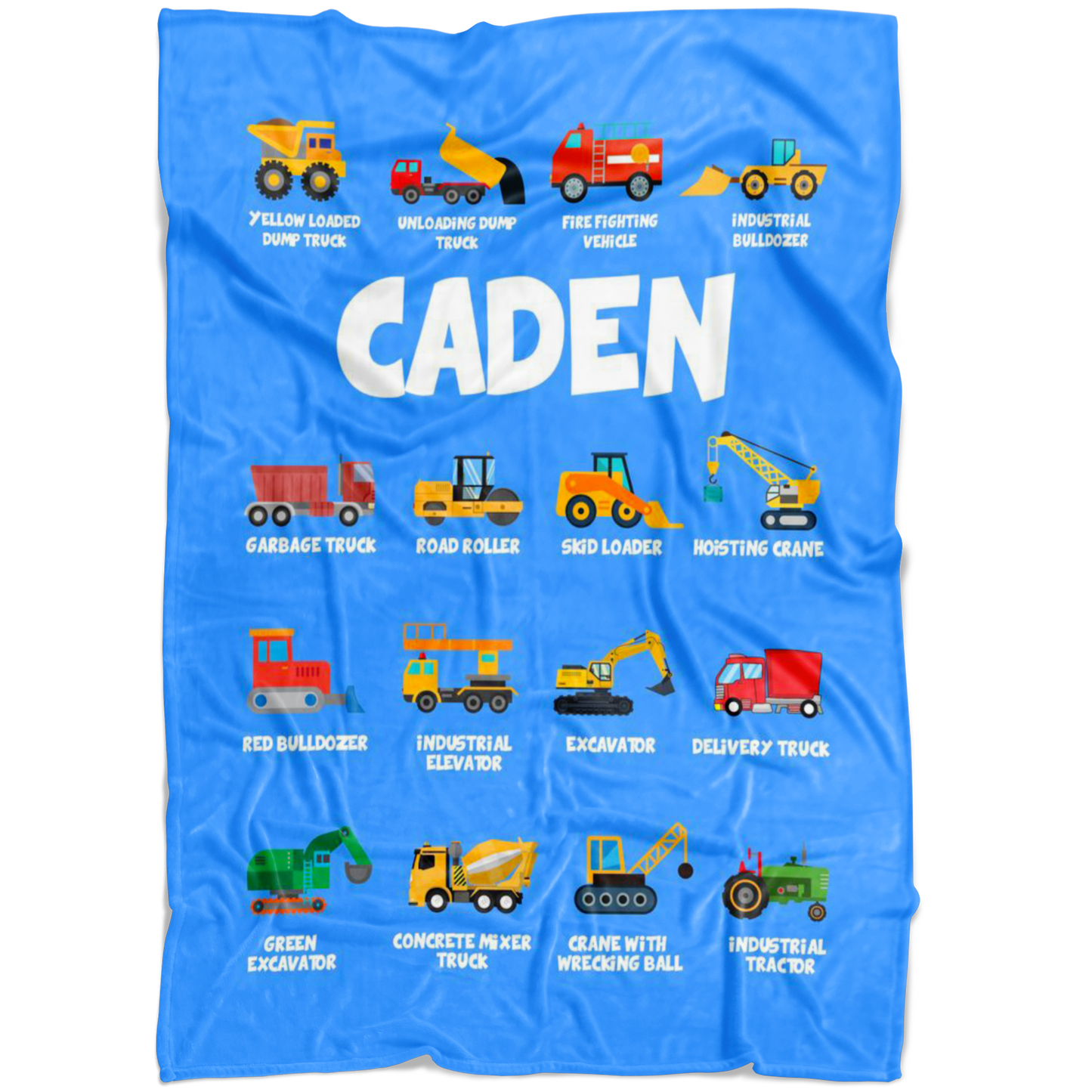 Caden Construction Blanket Blue