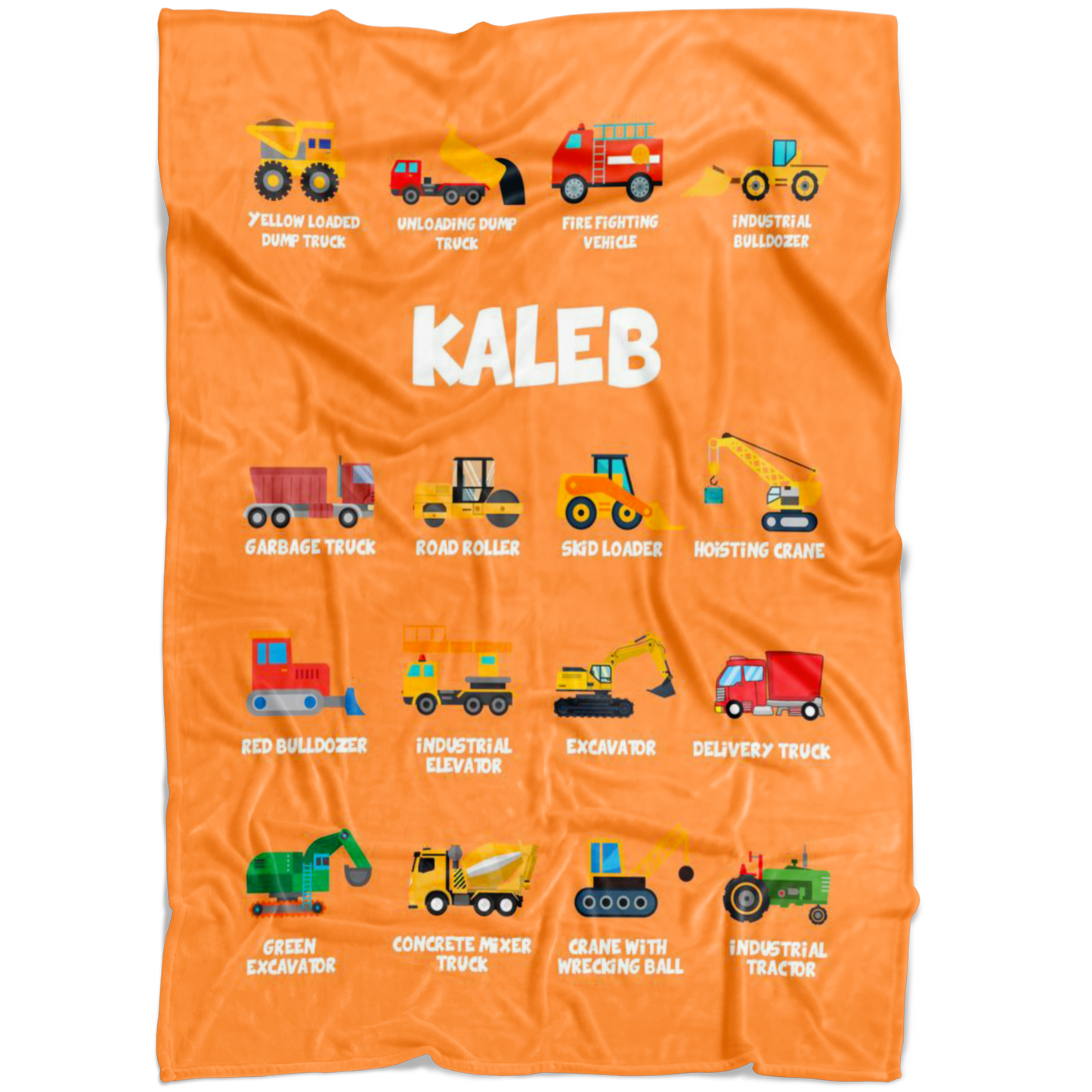 Kaleb Construction Blanket Orange