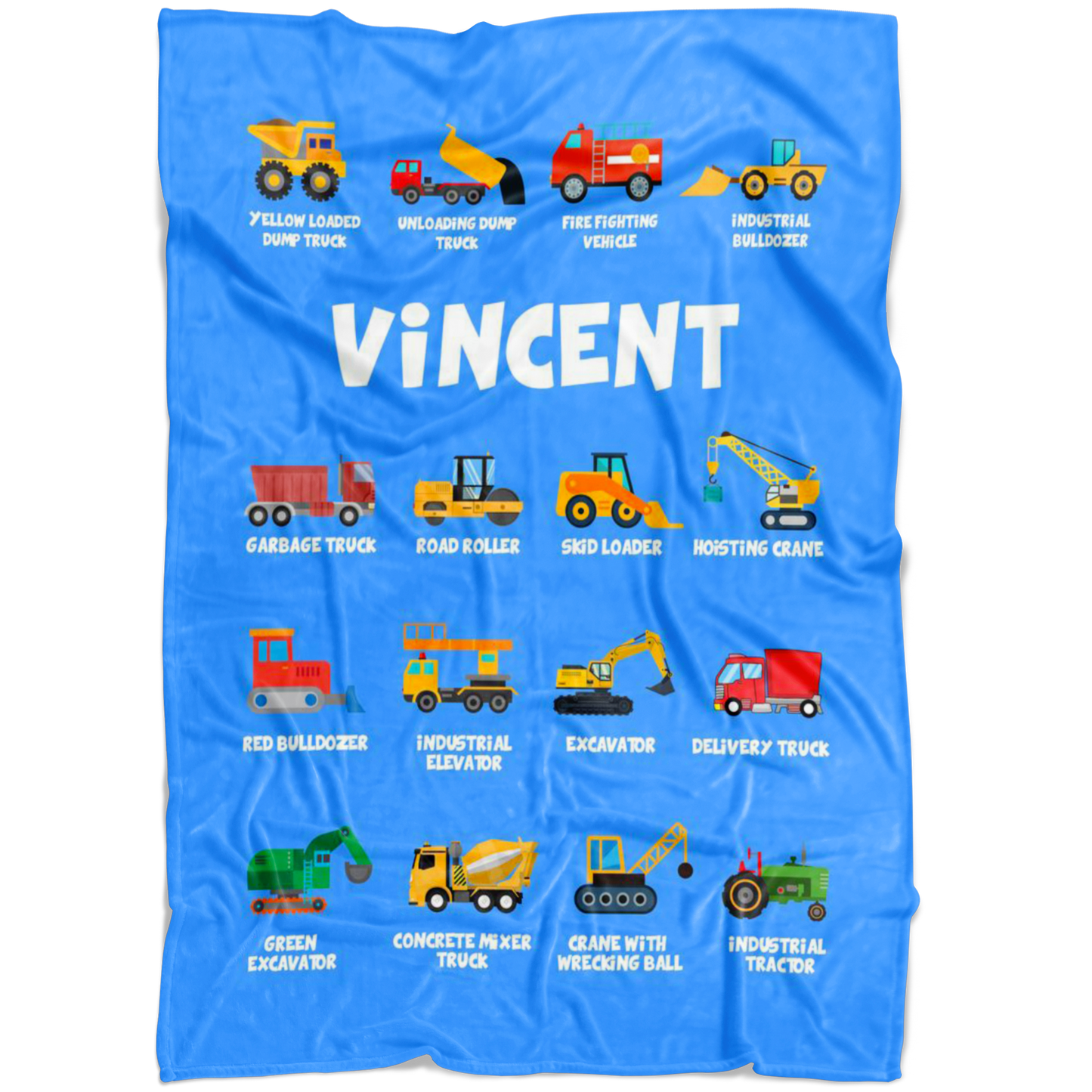 Vincent Construction Blanket Blue