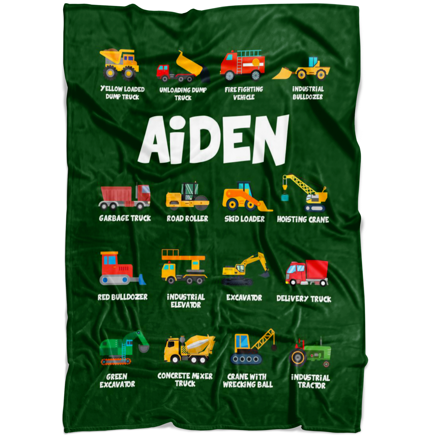 Aiden Construction Blanket Green