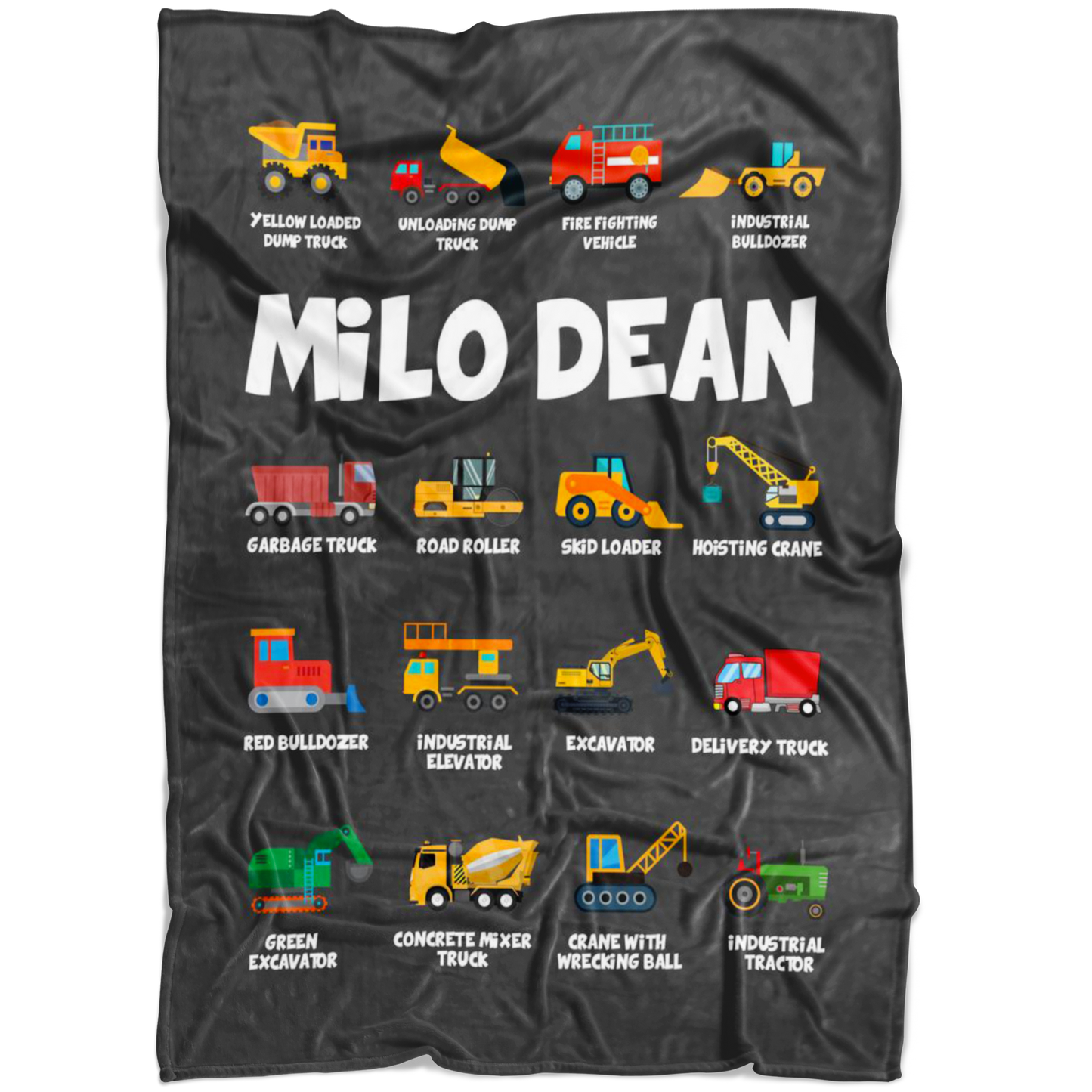 Milo Dean Construction Blanket Grey