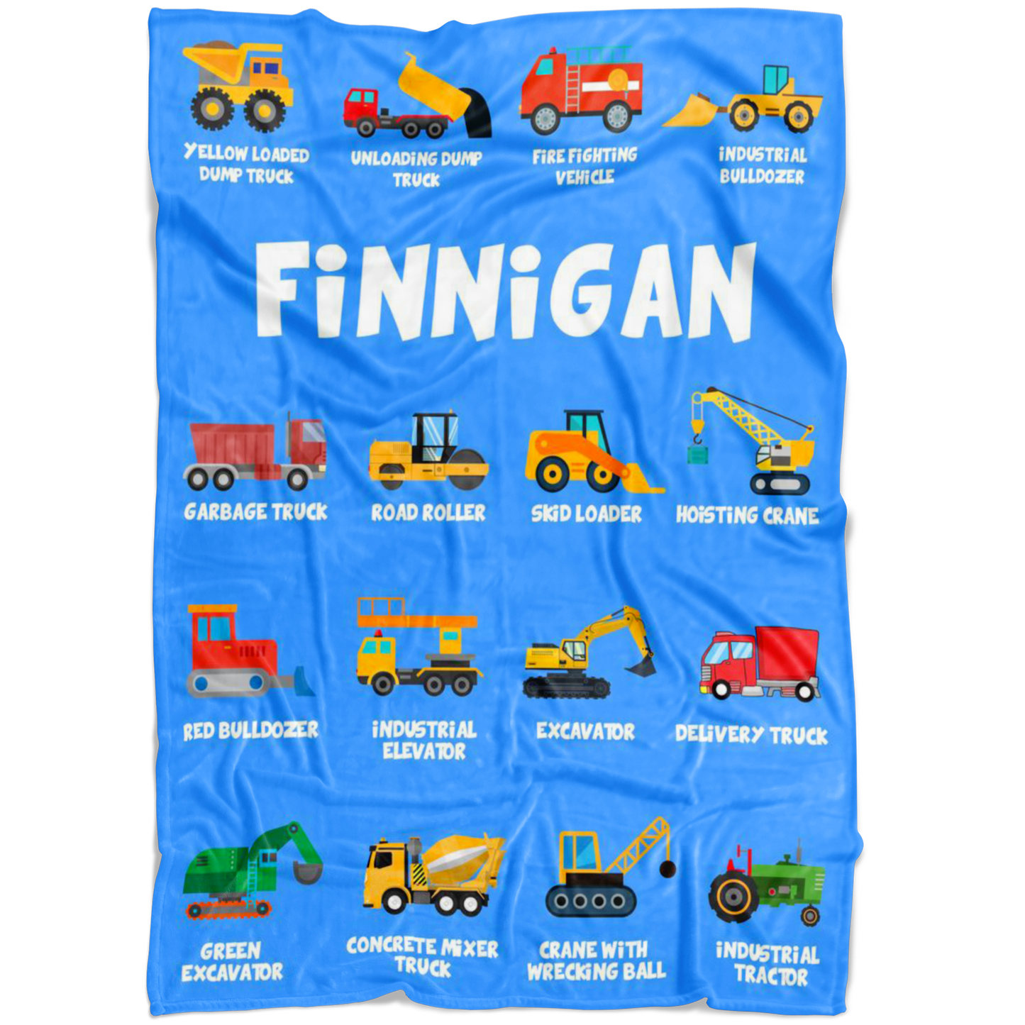 Finnigan Construction Blanket Blue