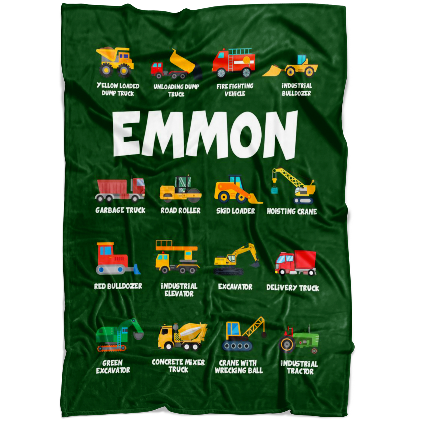 Emmon Construction Blanket Green