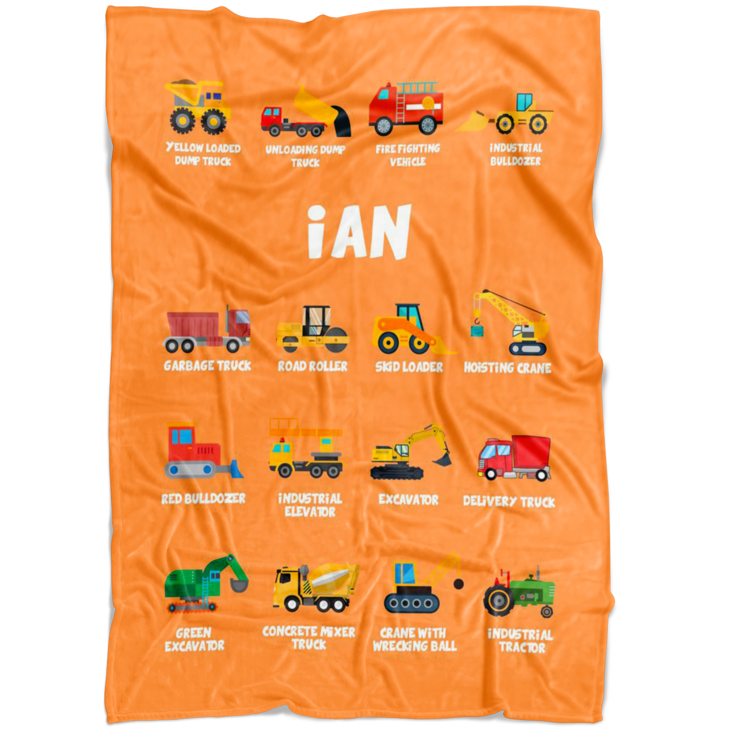 Ian Construction Blanket Orange