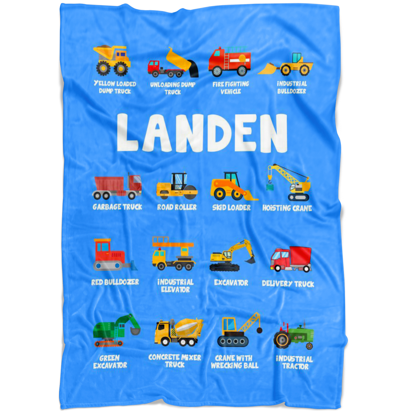 LANDEN Construction Blanket Blue