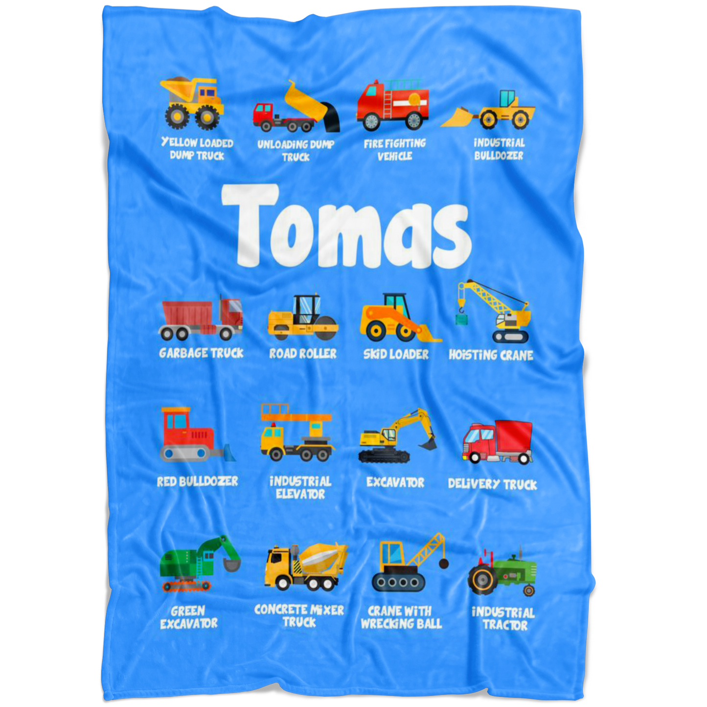 Tomas Construction Blanket Blue