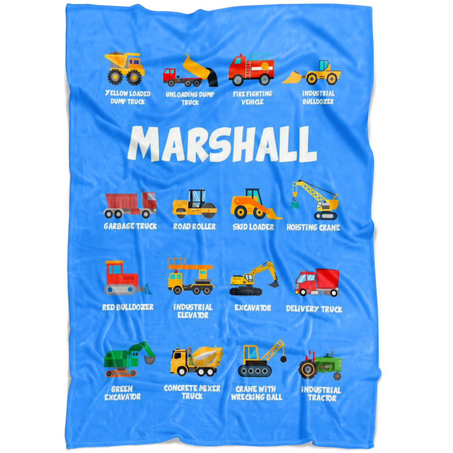 Marshall Construction Blanket Blue