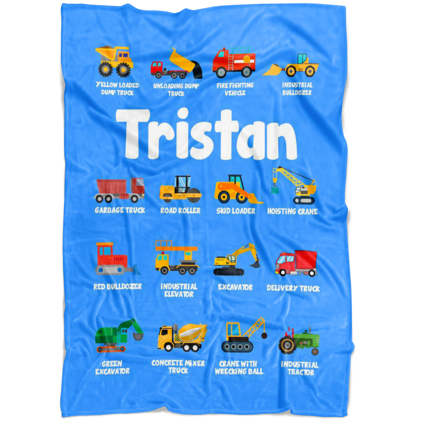 Tristan Construction Blanket Blue