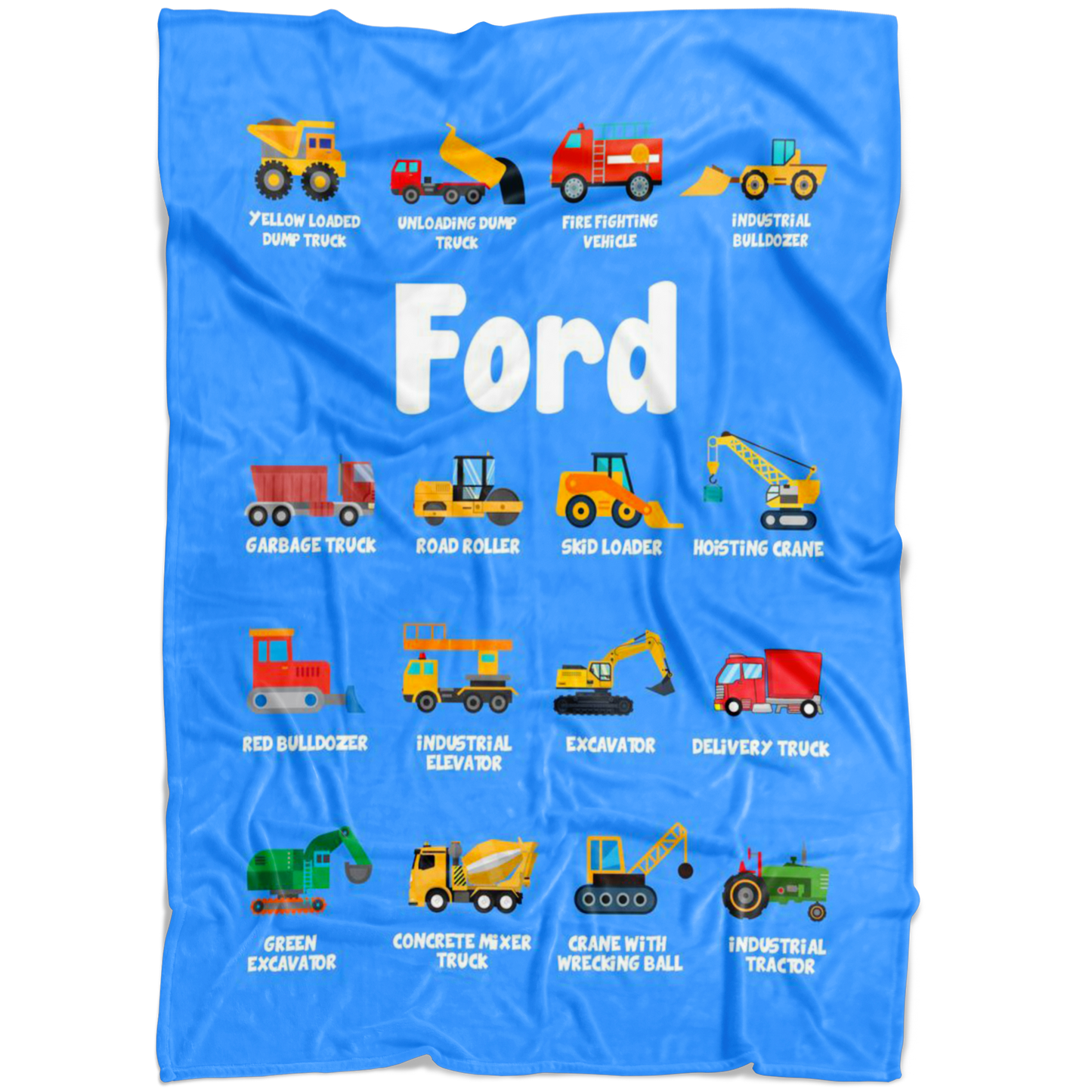 Ford Construction Blanket Blue