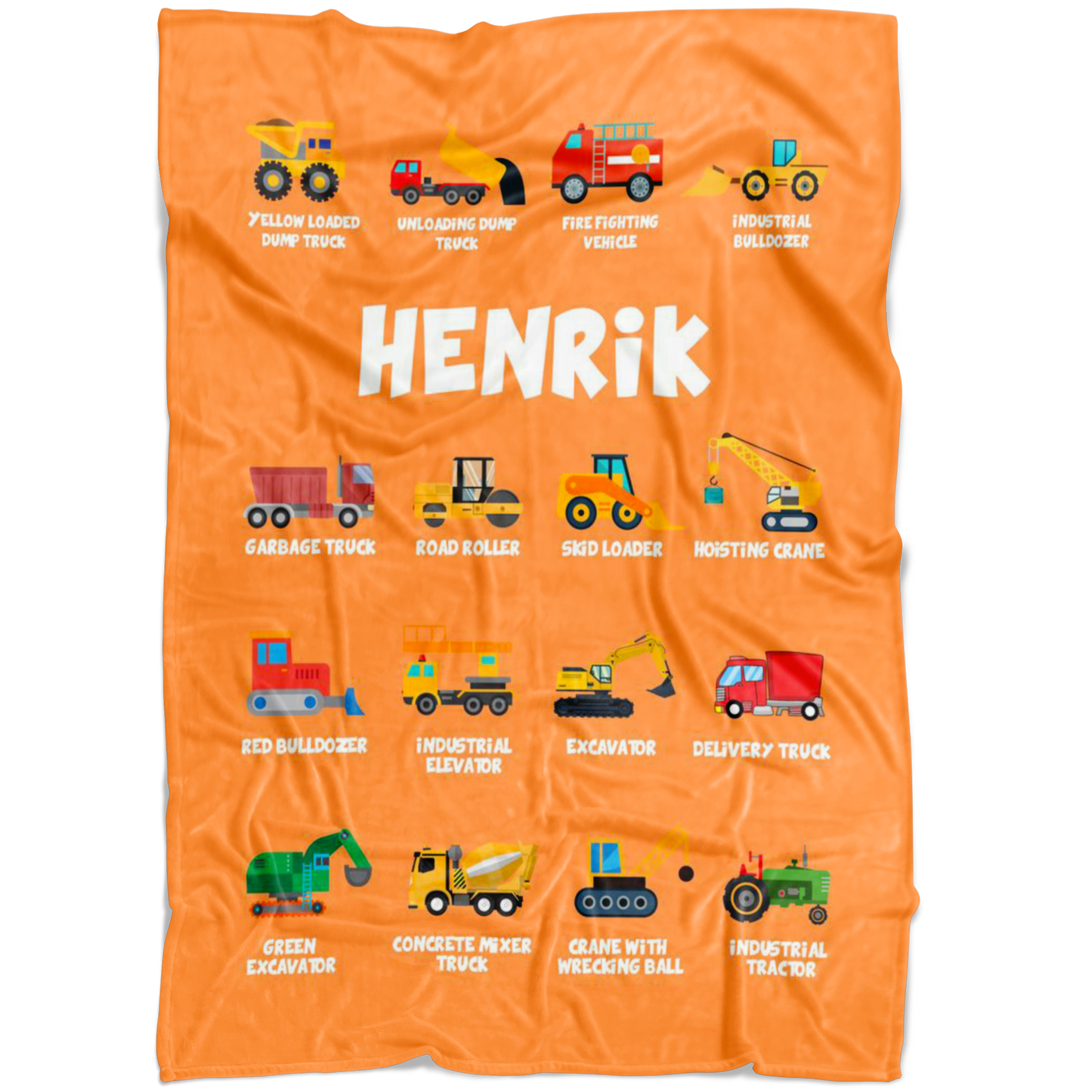 Henrik Construction Blanket Orange