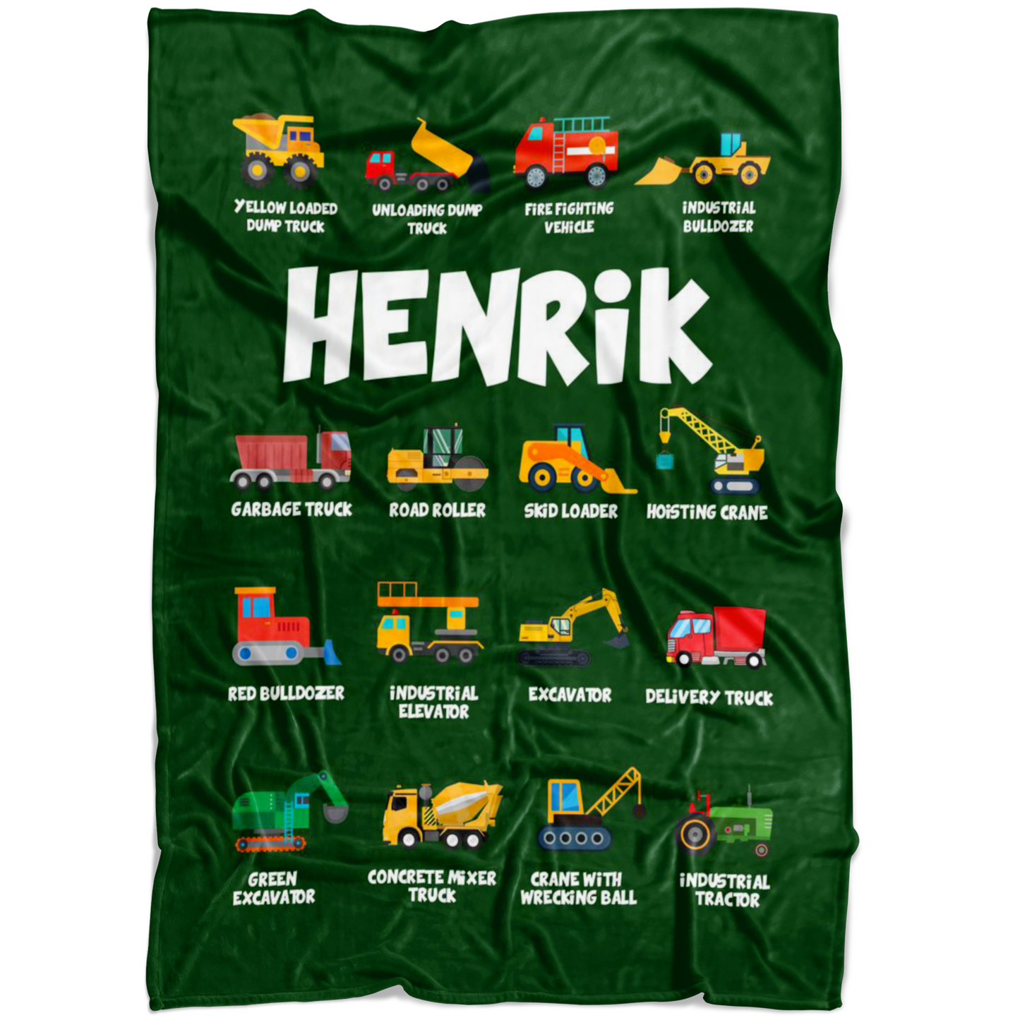 Henrik Construction Blanket Green