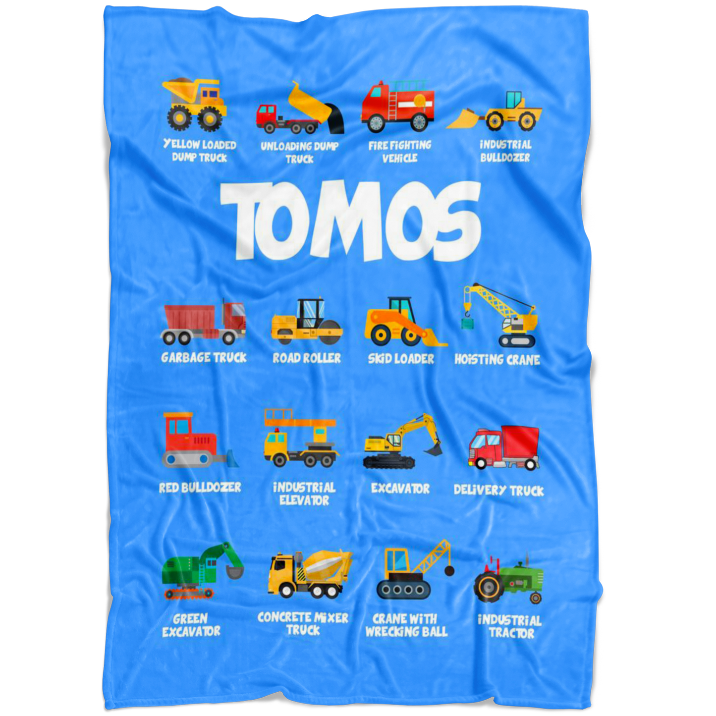Tomos Construction Blanket Blue