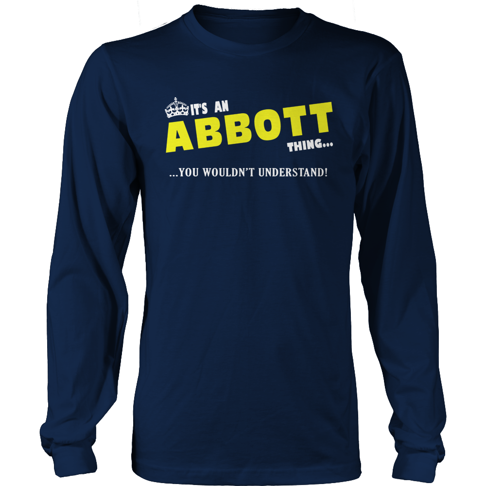 It's An Abbott Thing, You Wouldn't Understand