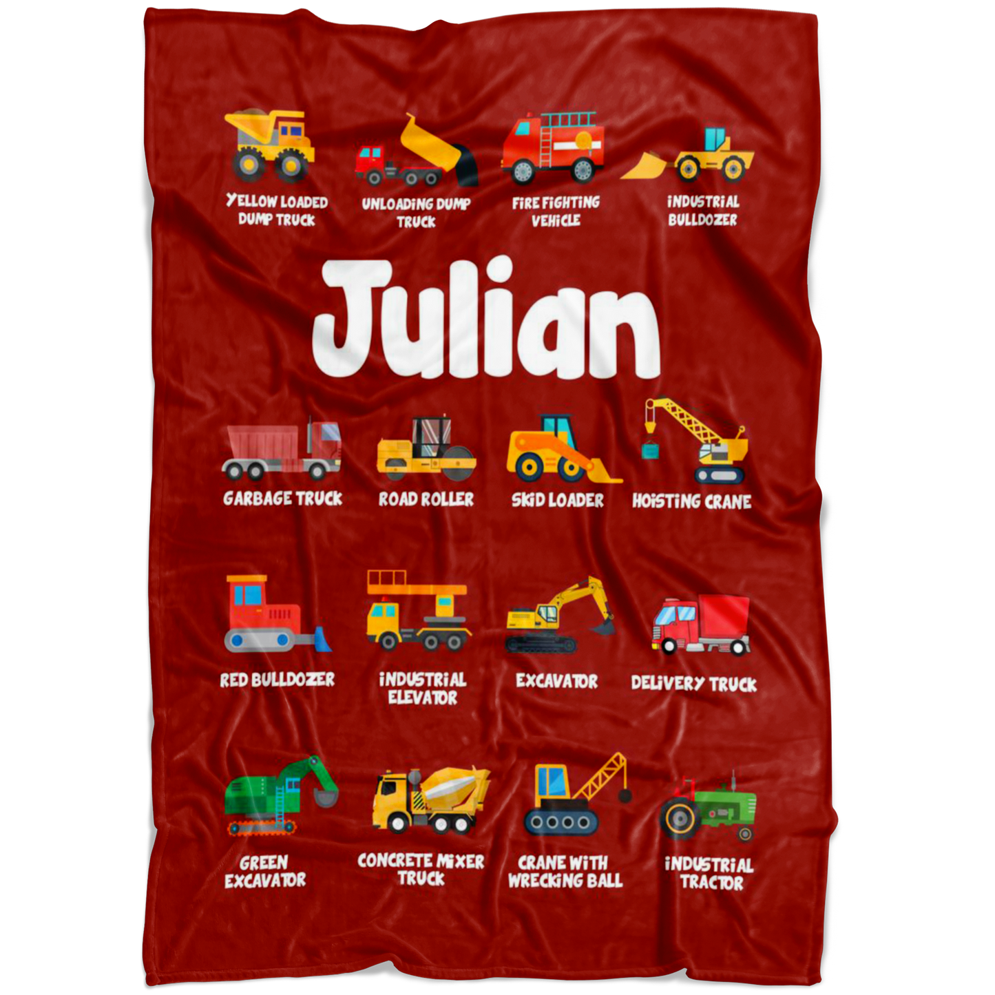 Julian Construction Blanket Red