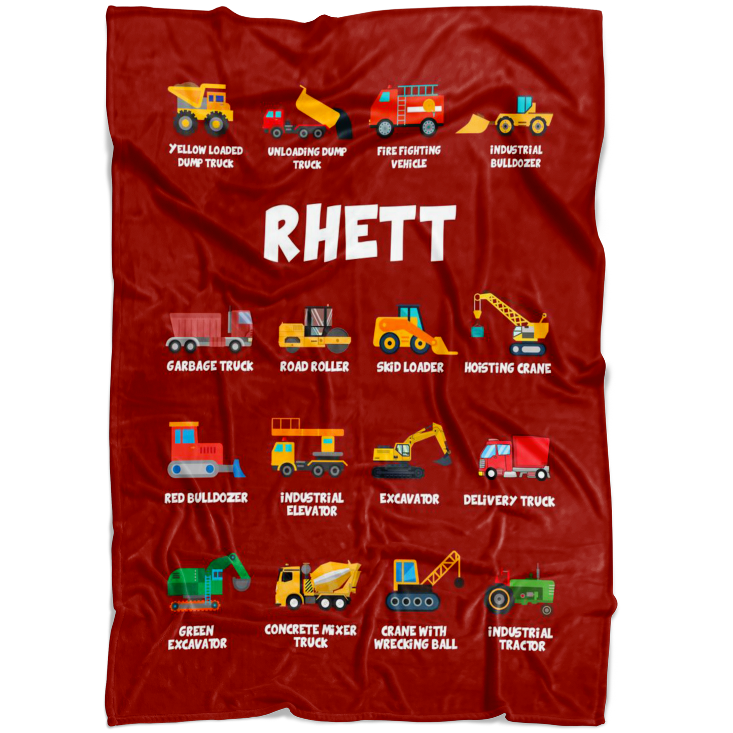Rhett Construction Blanket Red