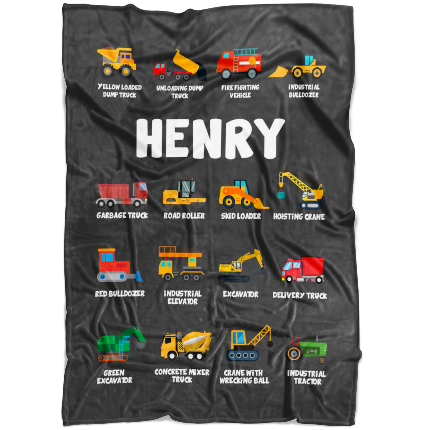 Henry Construction Blanket Grey