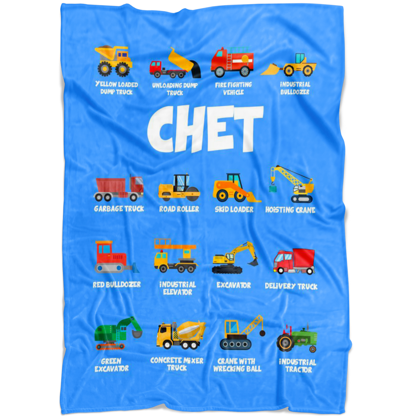 Chet Construction Blanket Blue