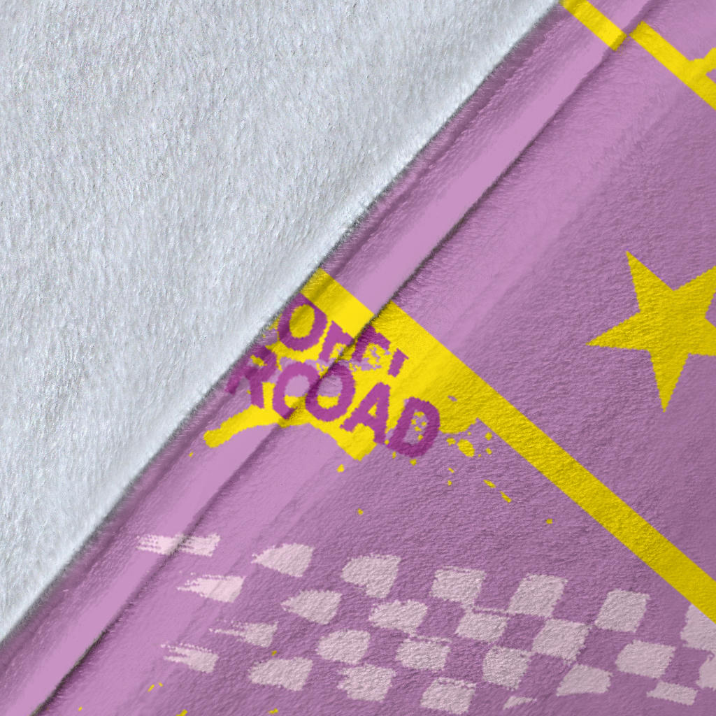 Personalized Name Monster Truck Pink Blanket for Girls, Boys & Adults