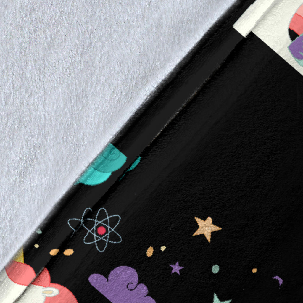 Personalized Name Unicorns Blanket for Girls