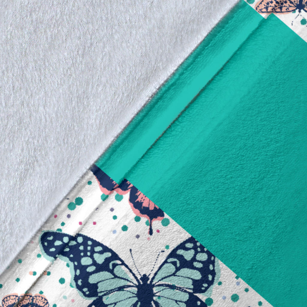 Personalized Name Butterflies Blanket for Girls & Boys, Children Blanket
