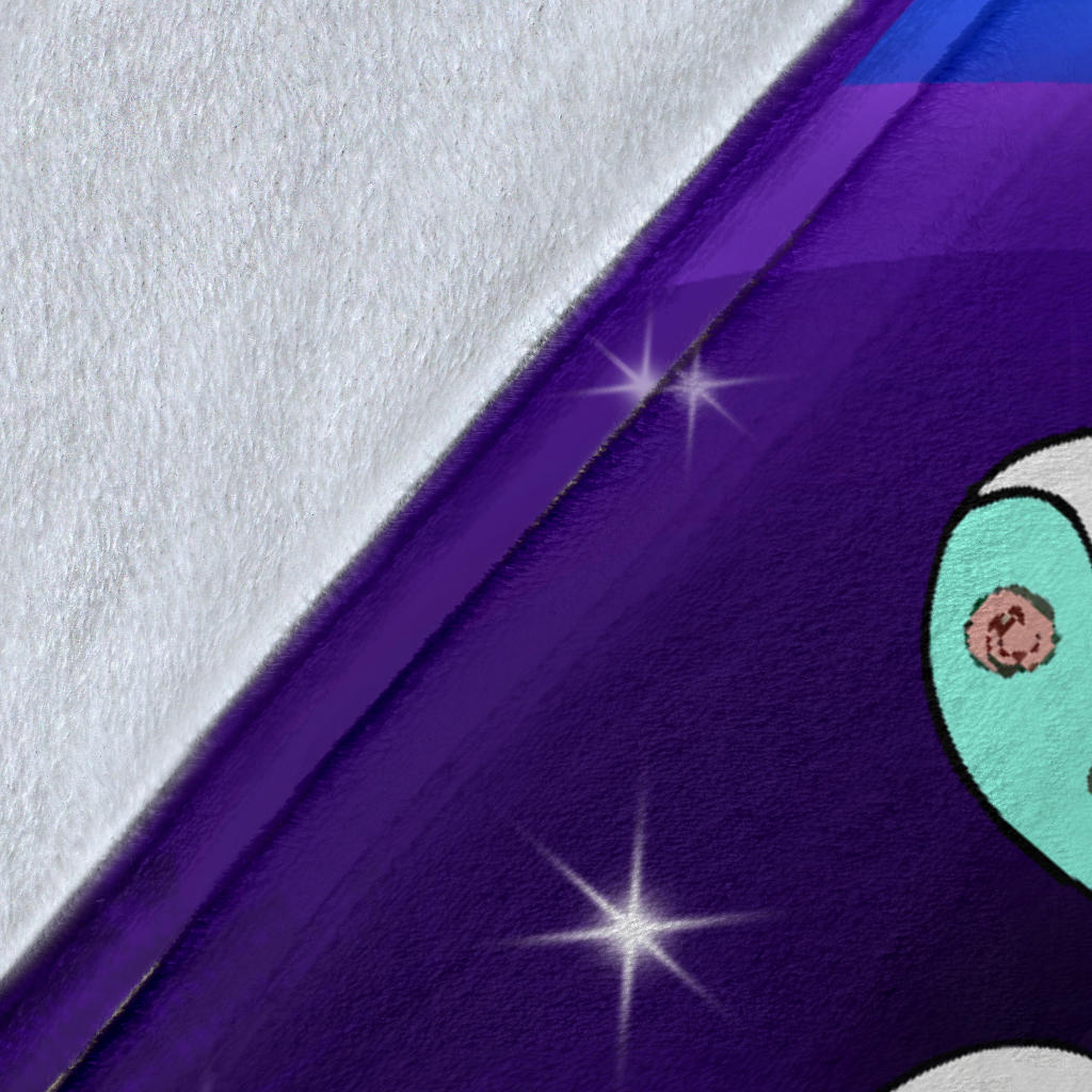 Personalized Name Mermaid & Unicorn Rainbow Blanket for Girls & Boys, Custom Name Blanket for Kids