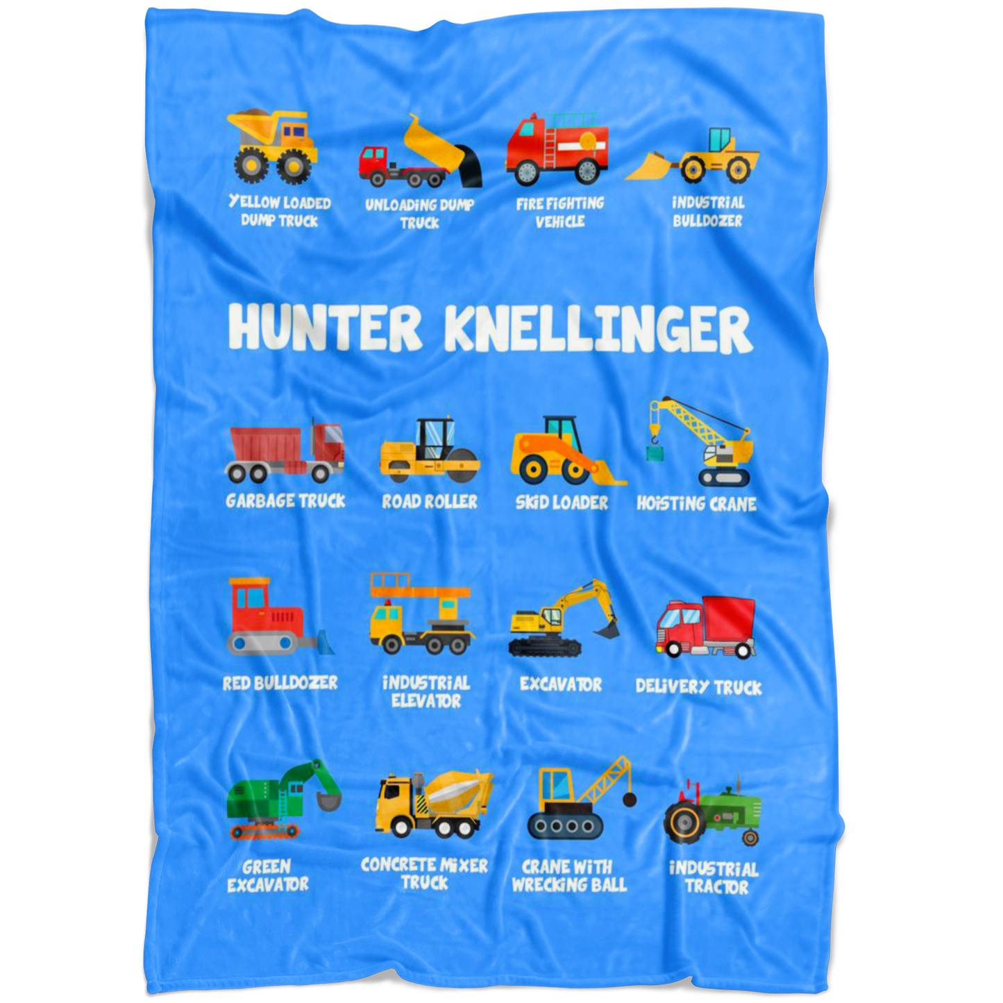 HUNTER KNELLINGER Construction Blanket Blue