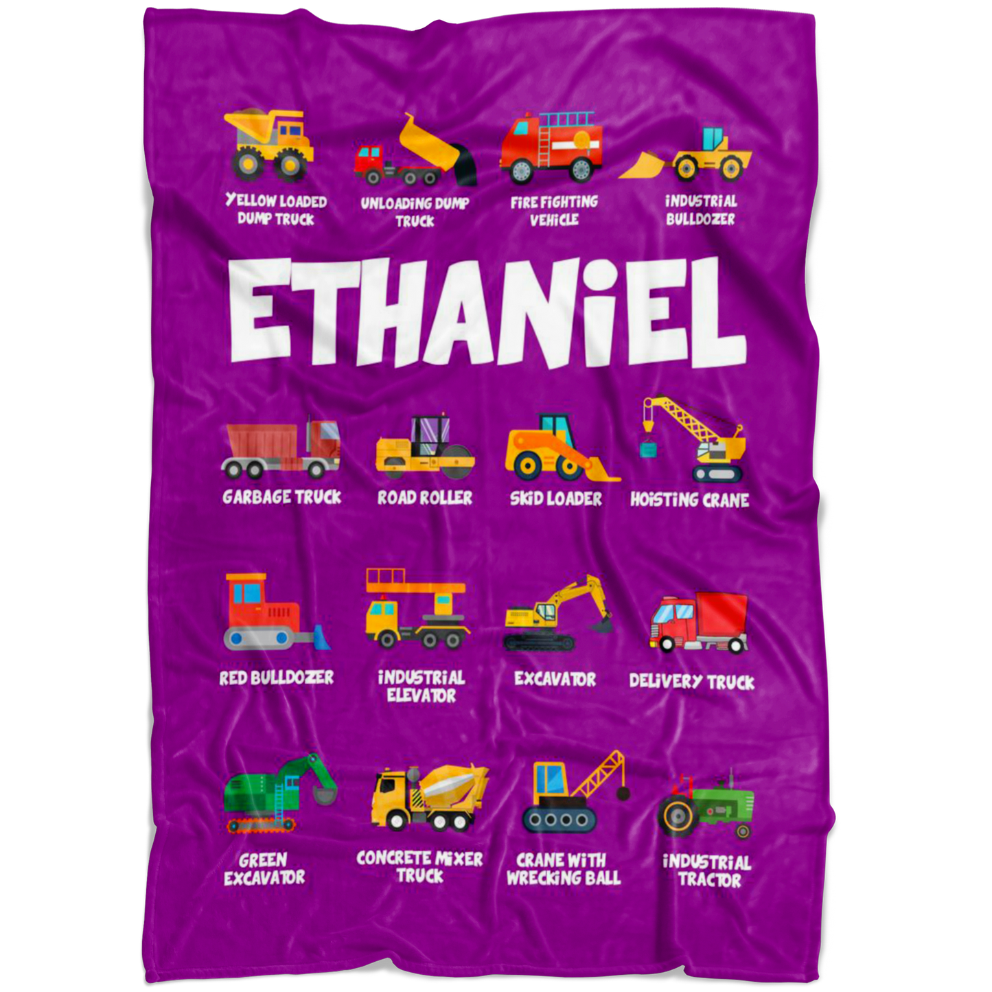 Ethaniel Construction Blanket Purple