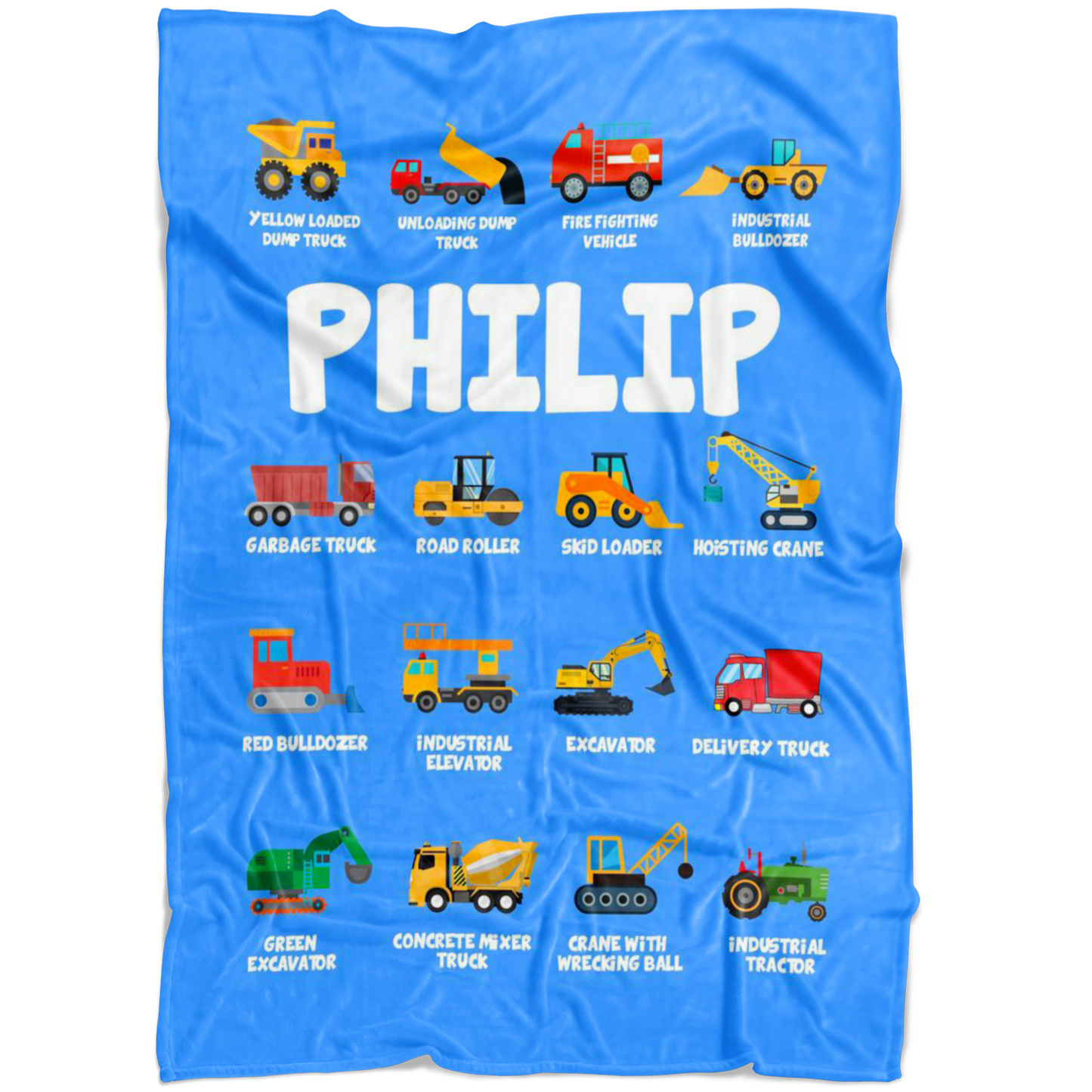 PHILIP Construction Blanket Blue