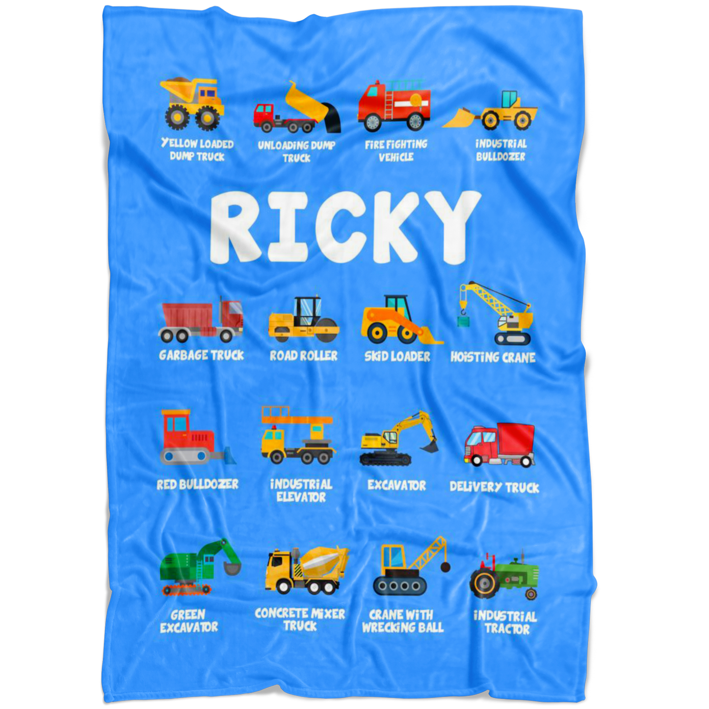Ricky Construction Blanket Blue