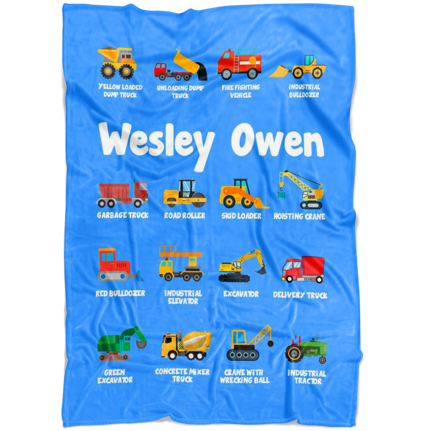 Wesley Owen Construction Blanket Blue
