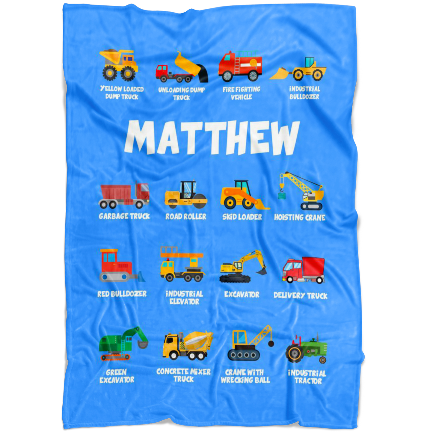 Matthew Construction Blanket Blue