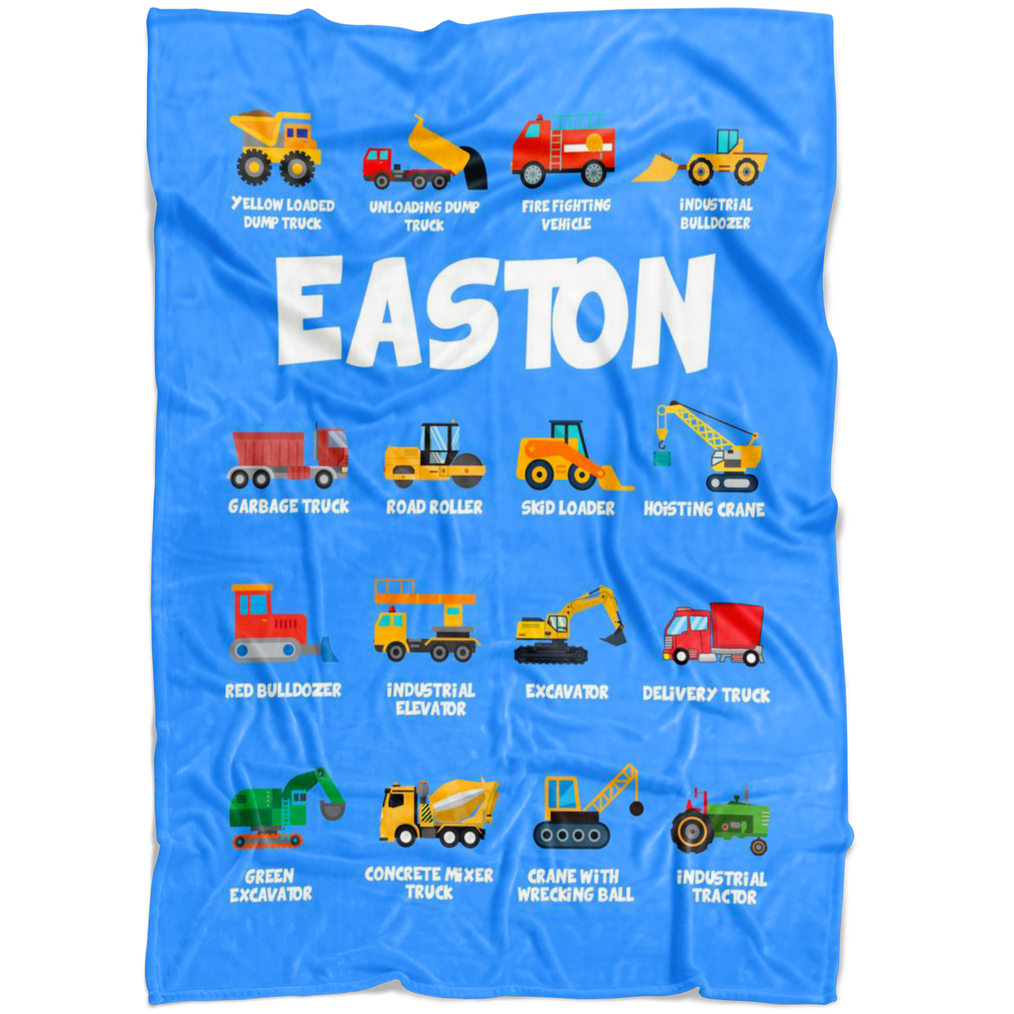 Easton Construction Blanket Blue